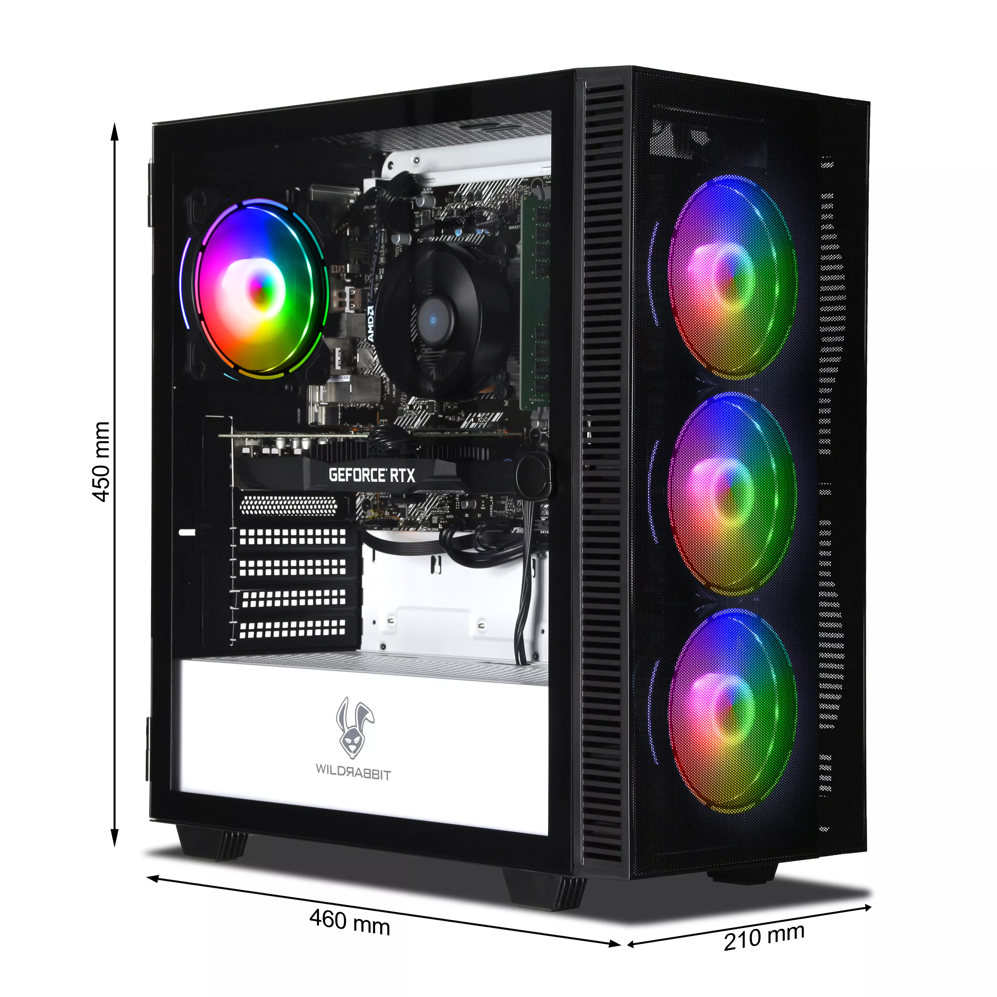Business Gaming V3 | AMD Ryzen 5 5500 | Nvidia GeForce RTX 3050 6Go | 16Go RAM | 1To NVMe SSD | Windows 11 | WiFi | Libre Office