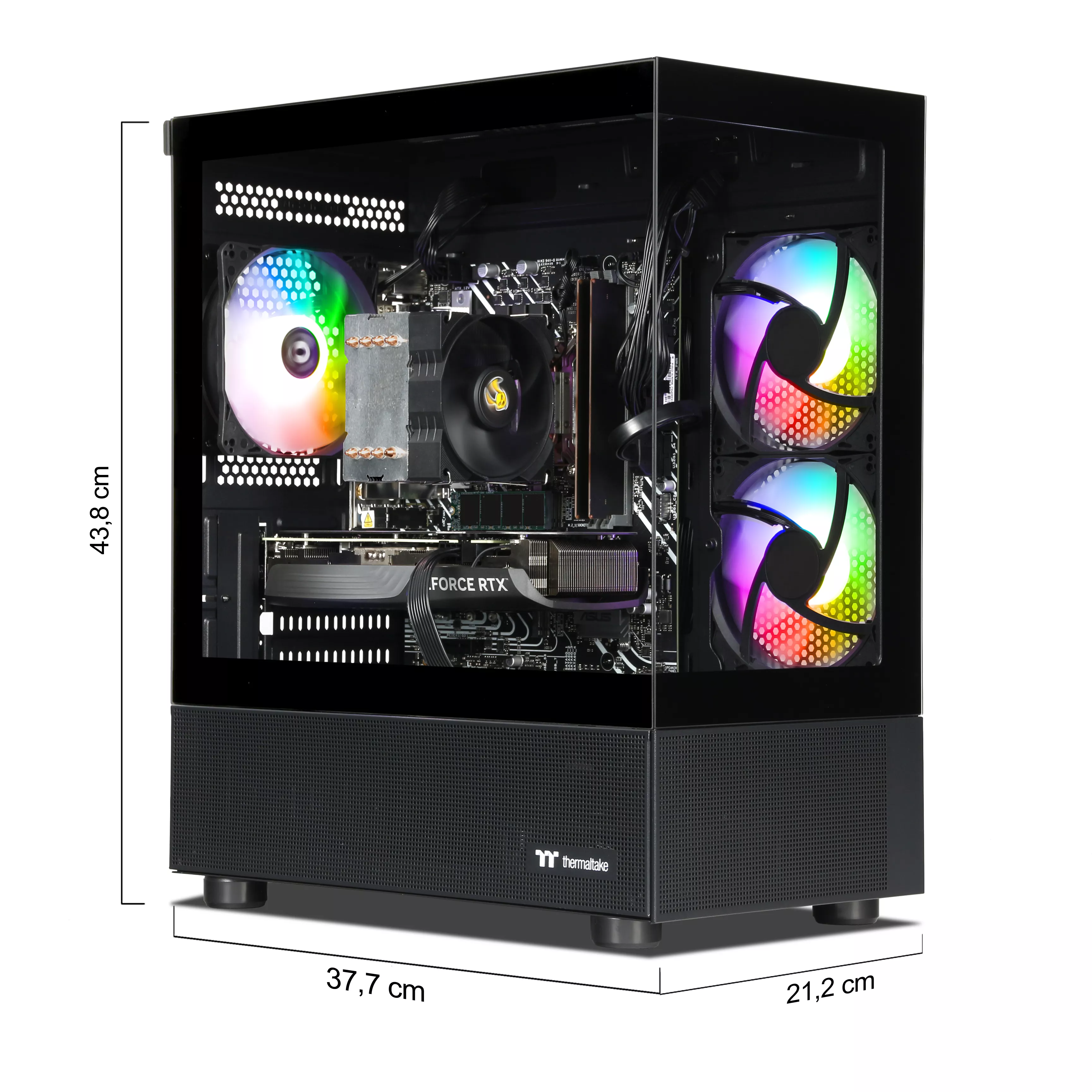 Gaming PC | Intel Core i5-12400F | Nvidia GeForce RTX 4060 8GB | 32GB DDR5 RAM | 1TB NVMe SSD | Windows 11 | WLAN & Bluetooth | Libre Office