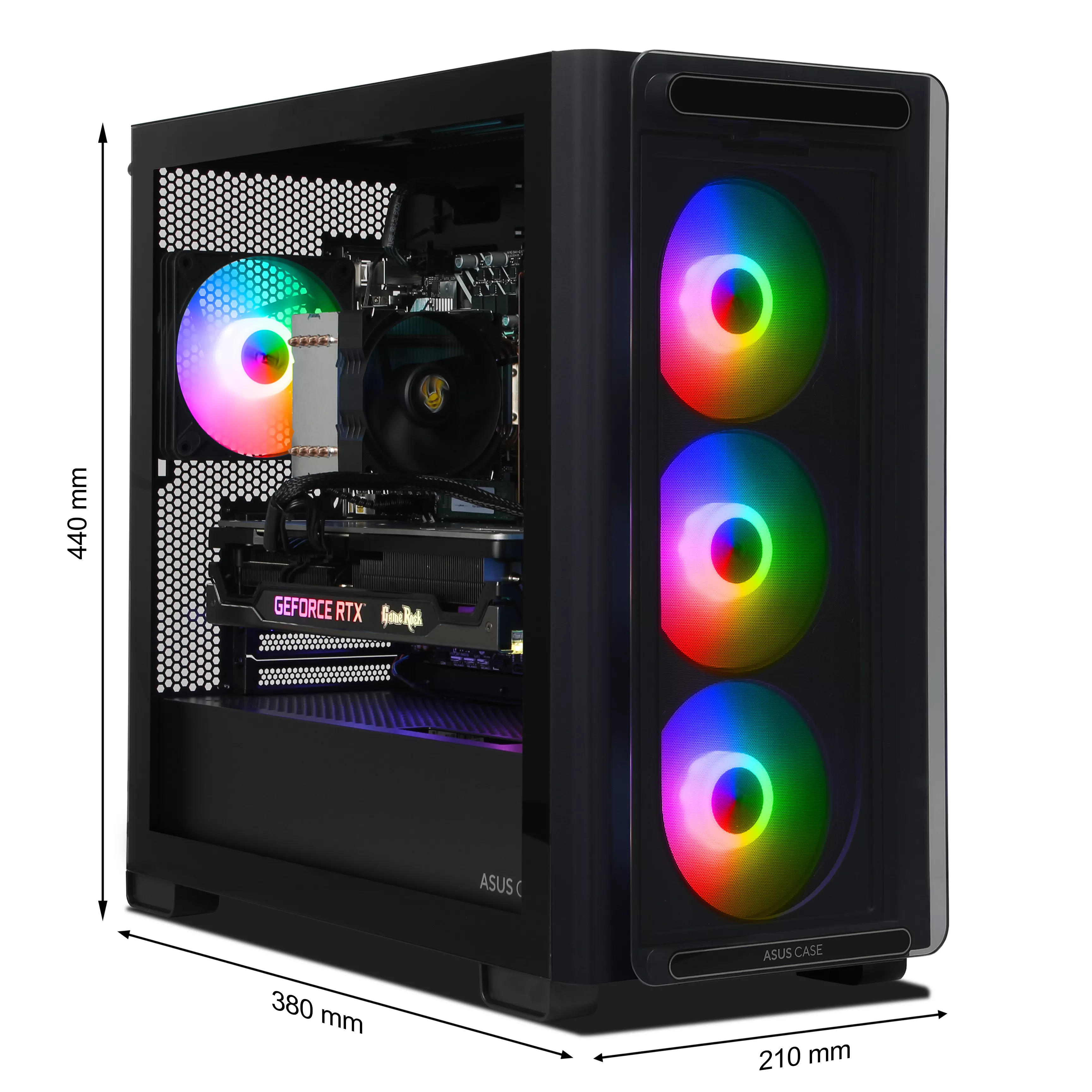 Crystal One Gaming PC | Intel Core i7-12700F | Nvidia GeForce RTX 3070 Ti 8GB | 32GB DDR5 RAM | 1TB NVMe SSD | Windows 11 | WLAN & Bluetooth