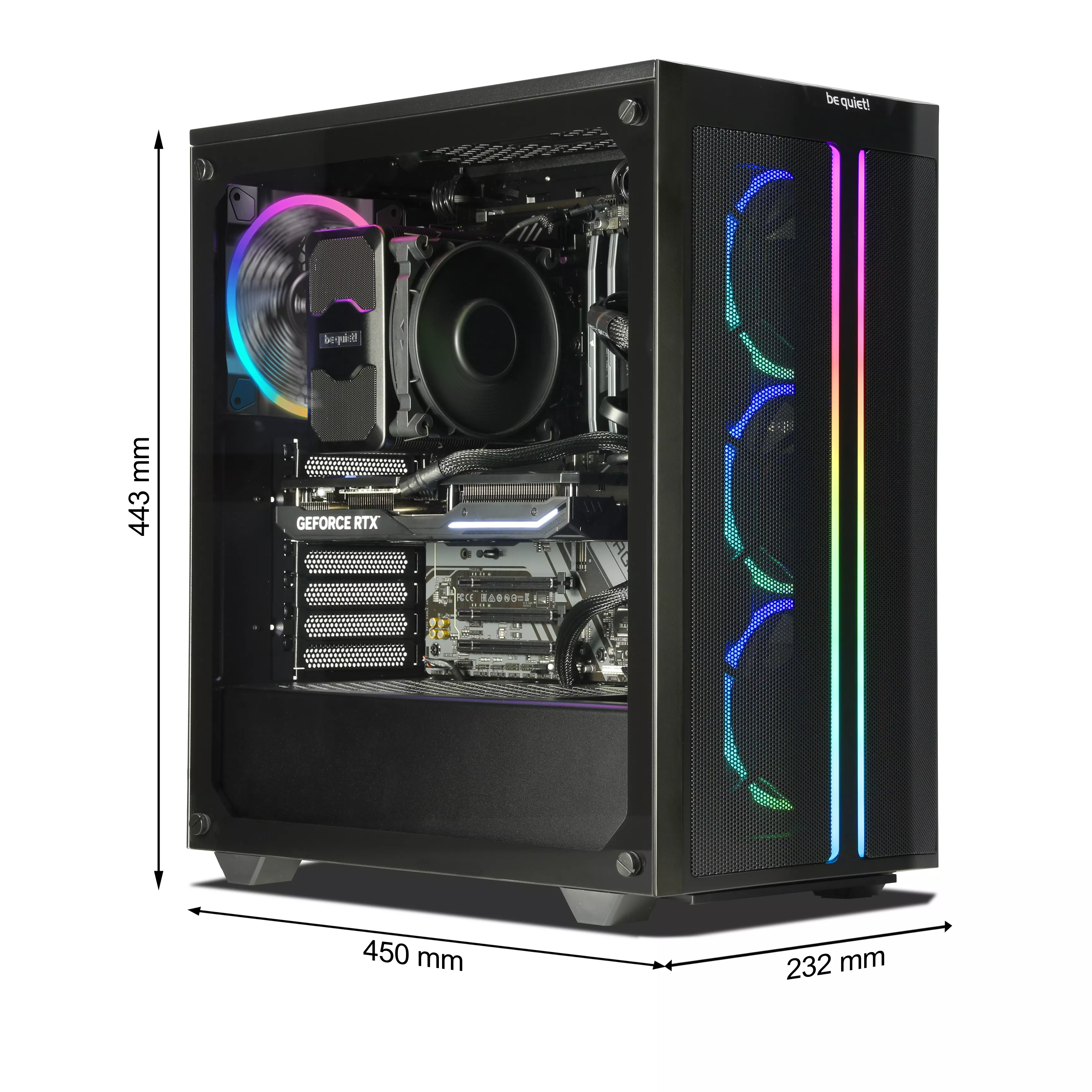 WILDRABBIT ThunderStorm Gaming PC | AMD Ryzen 7 9700X | Nvidia GeForce RTX 5070 12GB | 32GB DDR5 RAM | 2TB NVMe SSD | Windows 11 | WLAN & Bluetooth