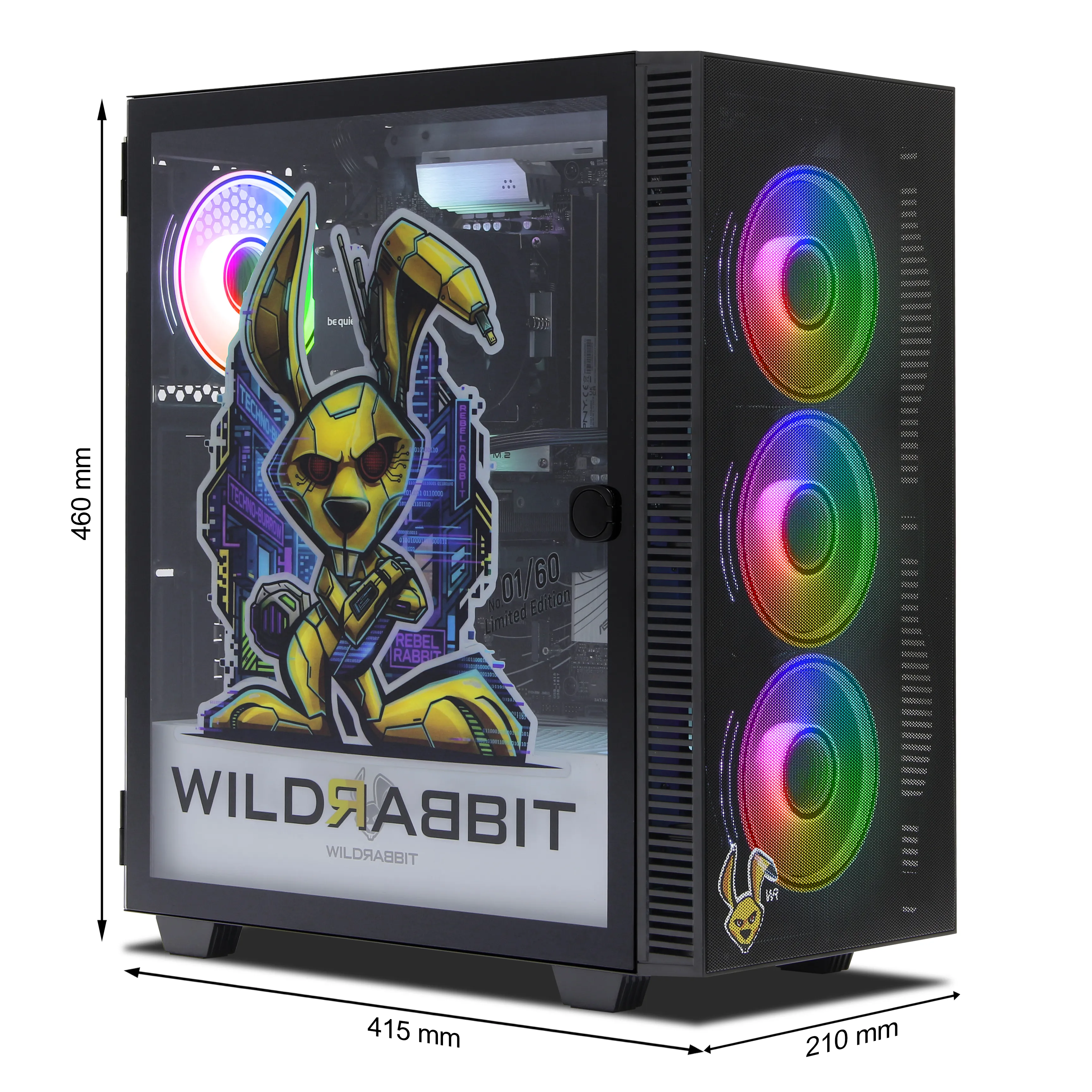 RebelRabbit - Limited Edition | AMD Ryzen 7 9700X | AMD RX 9060XT 16GB | 32GB DDR5 RAM | 1TB Kingston | Windows 11 | WiFi & Bluetooth