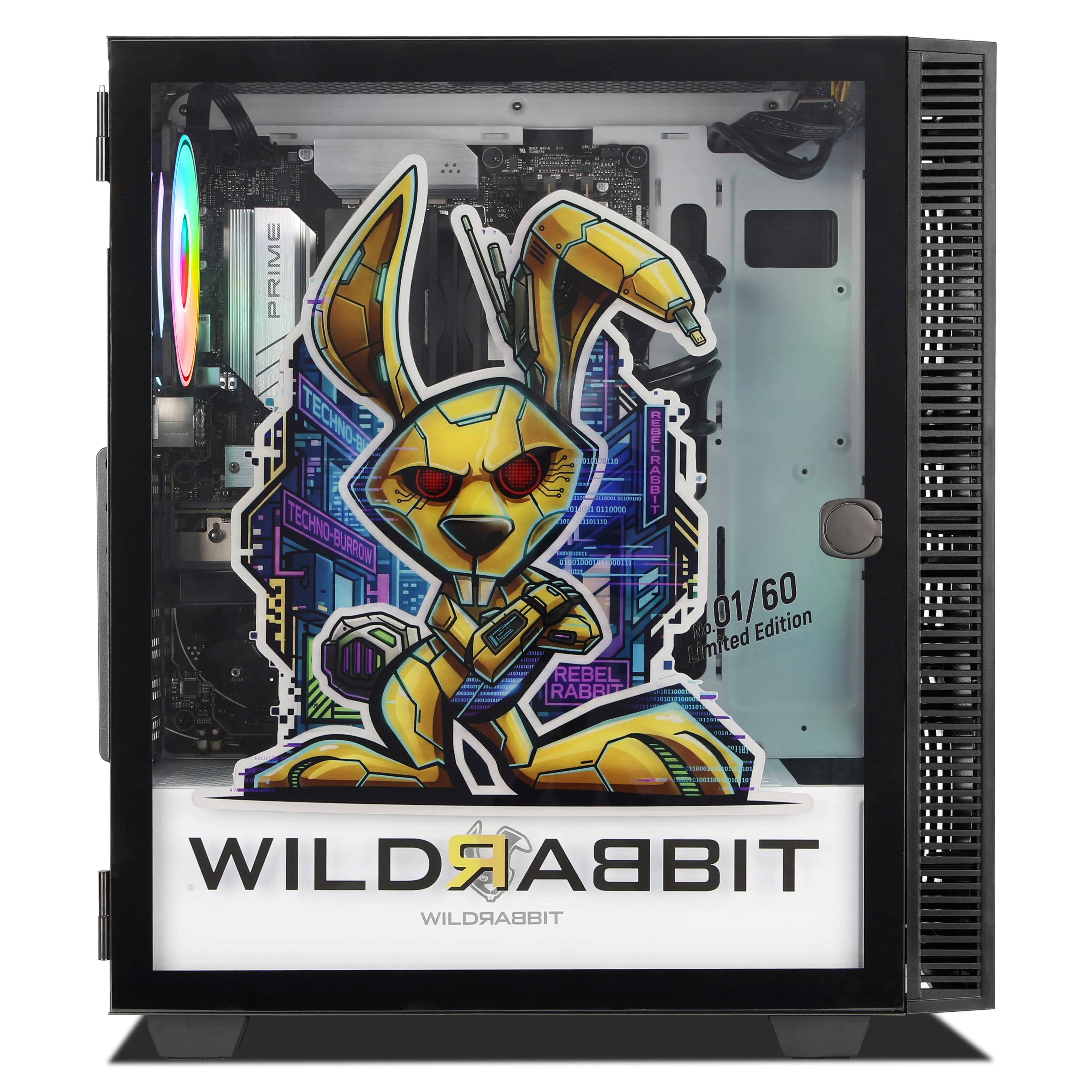 RebelRabbit - Limited Edition | AMD Ryzen 7 9700X | AMD RX 9060XT 16GB | 32GB DDR5 RAM | 1TB Kingston | Windows 11 | WiFi & Bluetooth