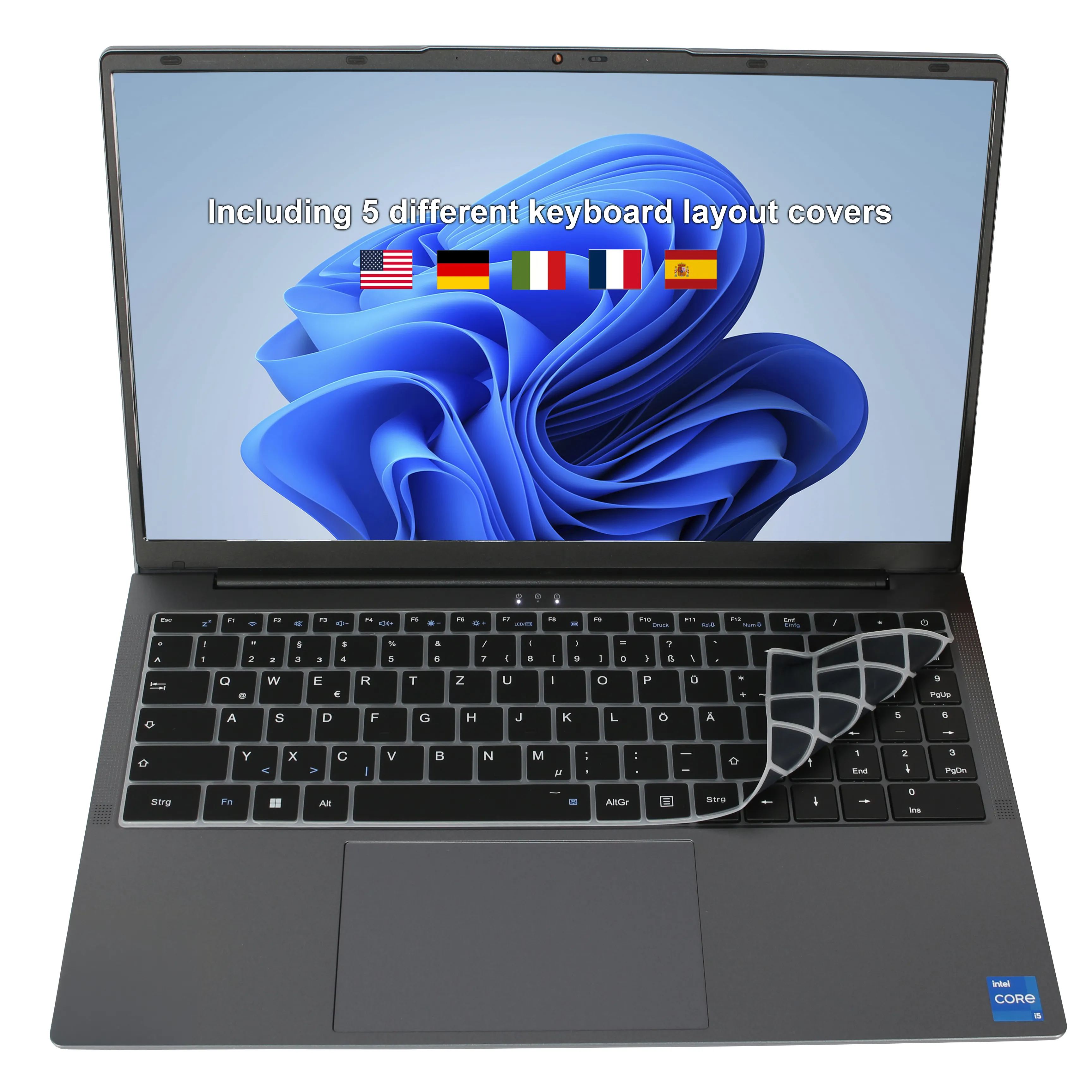 Ankermann LX15 PRO Laptop | 16GB RAM | 512GB NVMe SSD | Intel Core i5-12600H | 15.6" Full HD Display | Windows 11 Pro | WLAN & Bluetooth | MS Office 2024