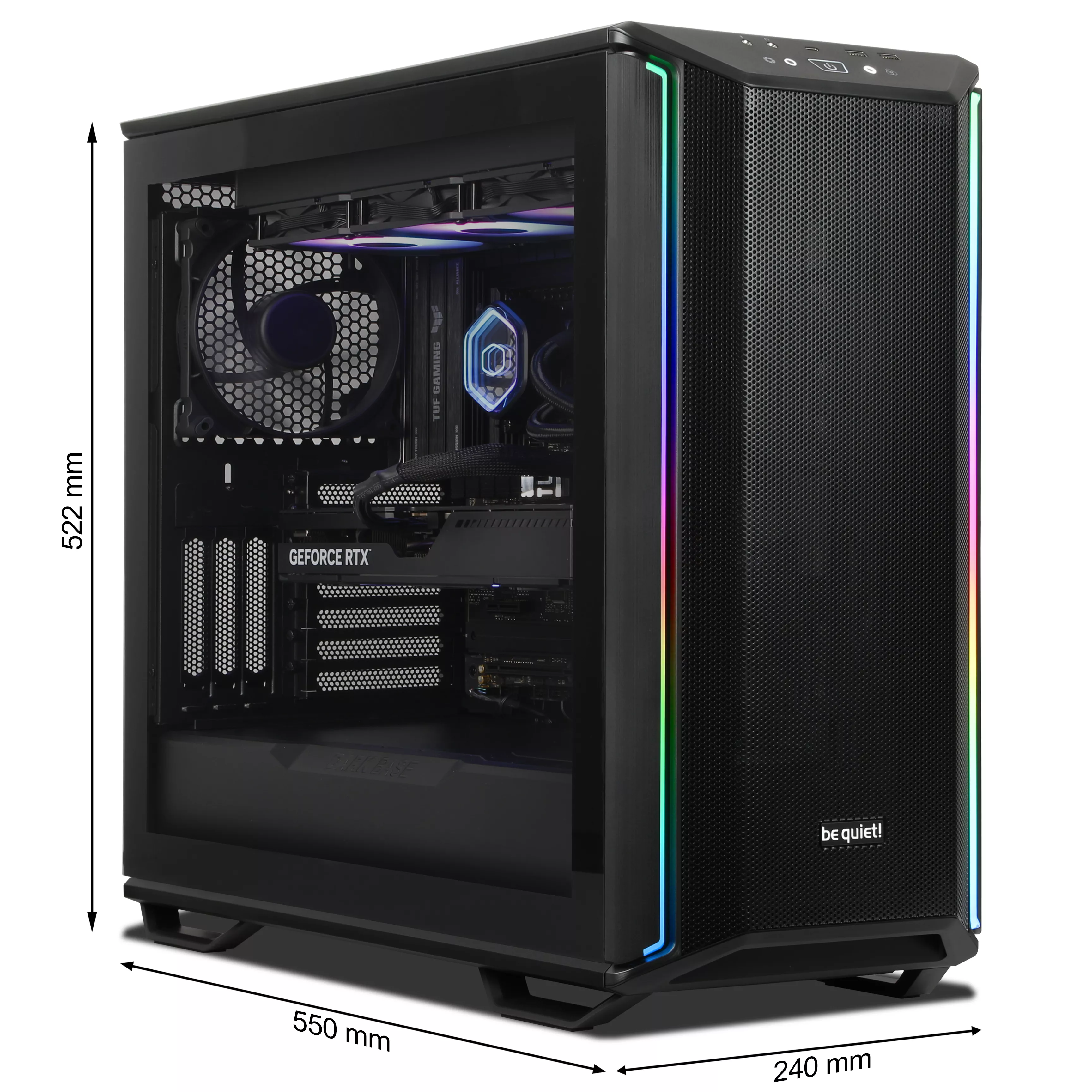 WILDRABBIT AQUA Gaming PC | Intel Core Ultra 9 285K | Nvidia GeForce RTX 5070 Ti 16Go | 64Go DDR5 RAM | 2To NVMe SSD | Windows 11 | WiFi & Bluetooth