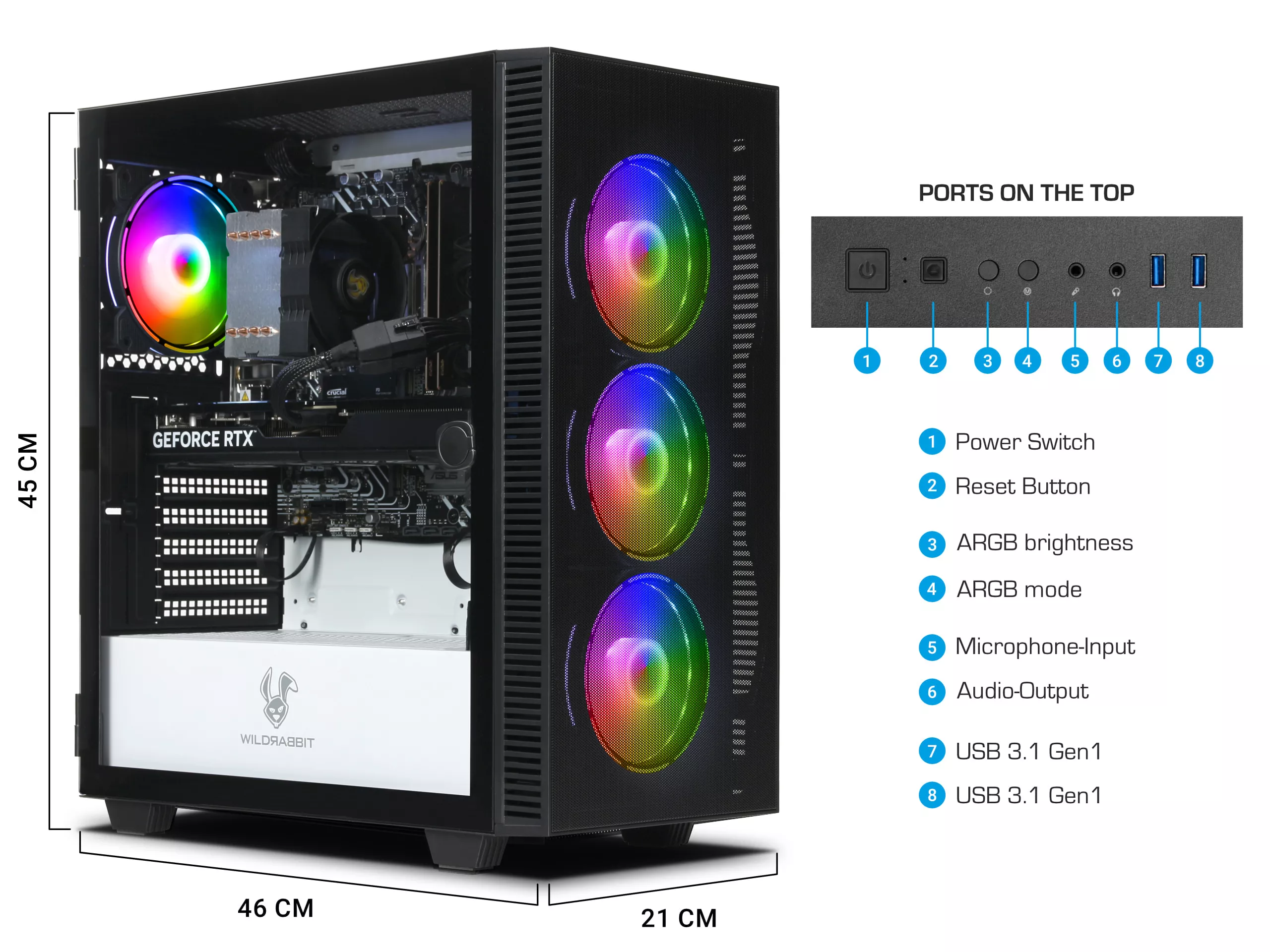 Gaming Power V3+ | Intel Core i9-12900F | Nvidia GeForce RTX 5070 12GB | 32GB DDR5 RAM | 1TB NVMe SSD | Windows 11 | WLAN & Bluetooth | Libre Office