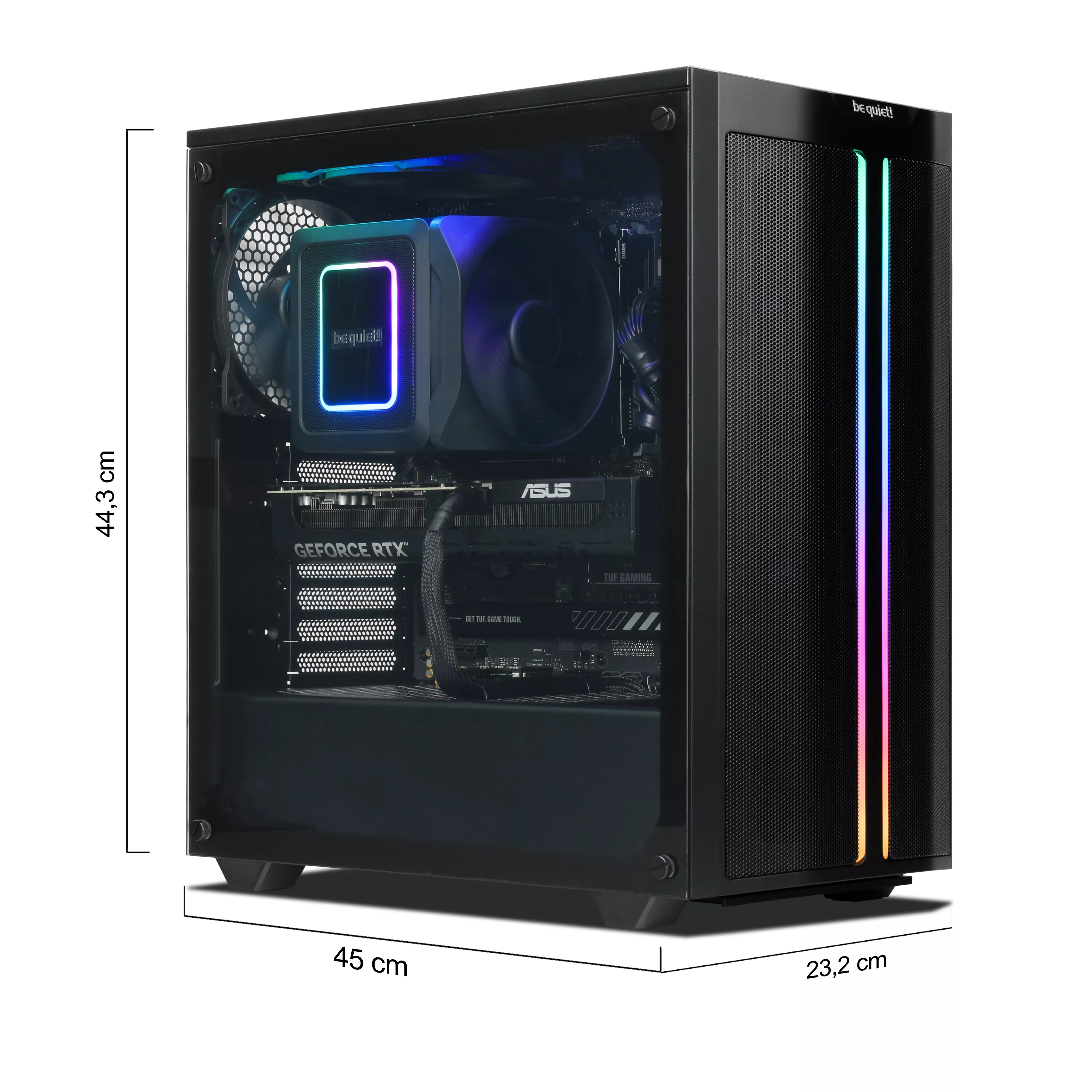 WILDRABBIT Gaming PC | Ryzen 7 7800X3D | Nvidia GeForce RTX 5070 12GB | 32GB DDR5 RAM | 2TB NVMe SSD | Windows 11 | WLAN & Bluetooth