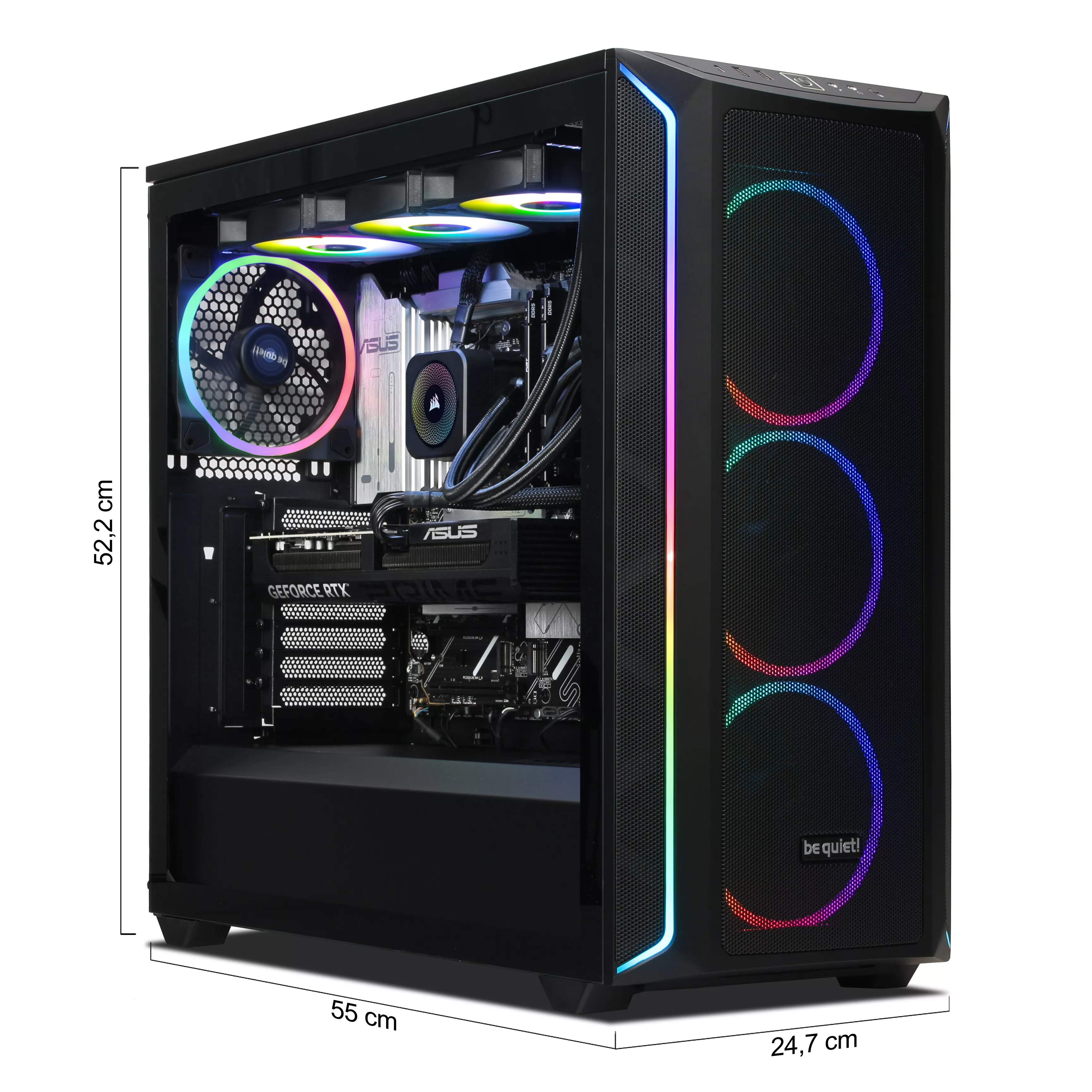 Gaming PC | AMD Ryzen 7 9800X3D | Nvidia GeForce RTX 5070 Ti 16Go | 32Go DDR5 RAM | 2To NVMe SSD | Windows 11 | WiFi & Bluetooth