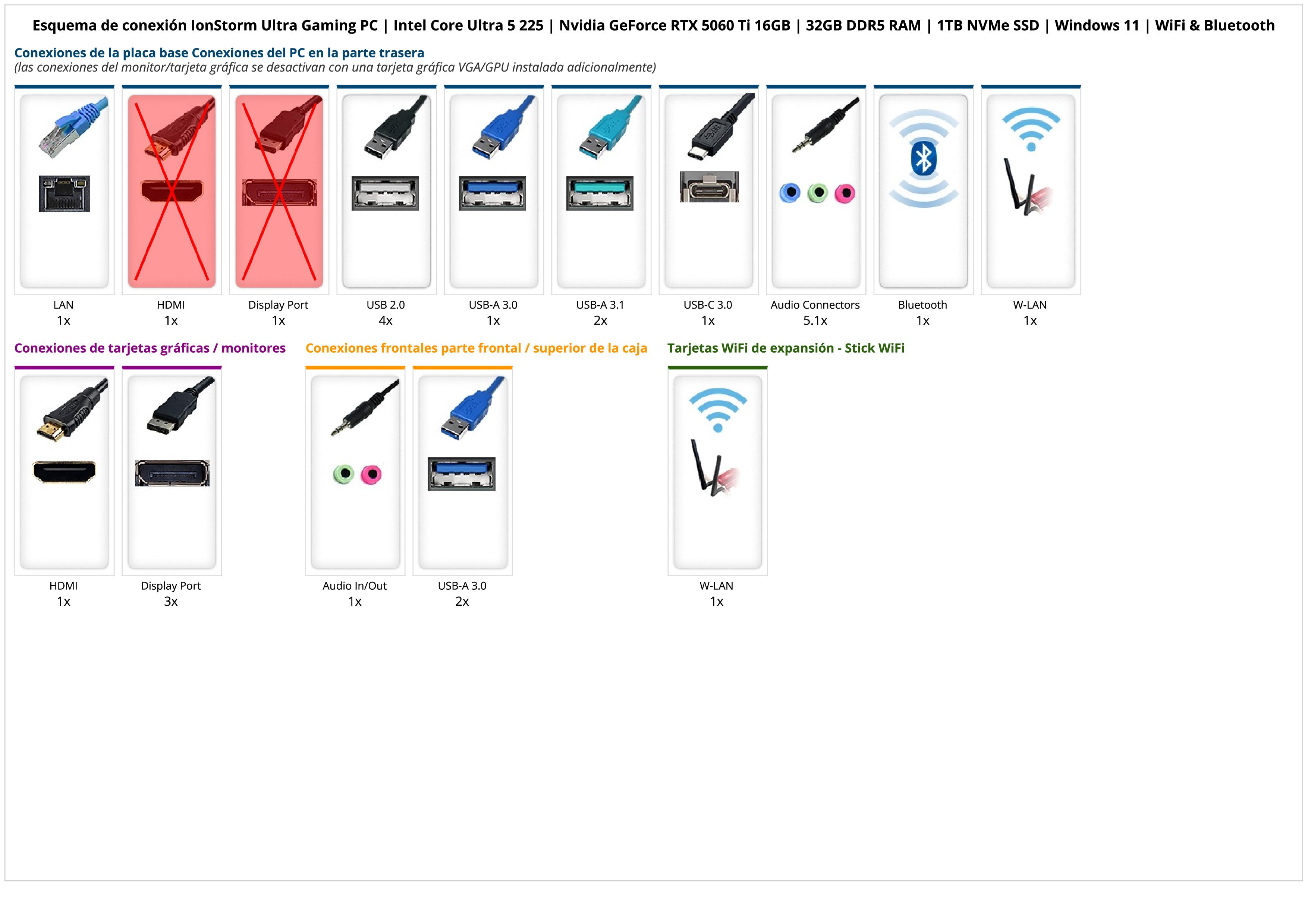 IonStorm Ultra Gaming PC | Intel Core Ultra 5 225 | Nvidia GeForce RTX 5060 Ti 16GB | 32GB DDR5 RAM | 1TB NVMe SSD | Windows 11 | WiFi & Bluetooth IonStorm Ultra Gaming PC | Intel Core Ultra 5 225 | Nvidia GeForce RTX 5060 Ti 16GB | 32GB DDR5 RAM | 1TB NVMe SSD | Windows 11 | WiFi & Bluetooth