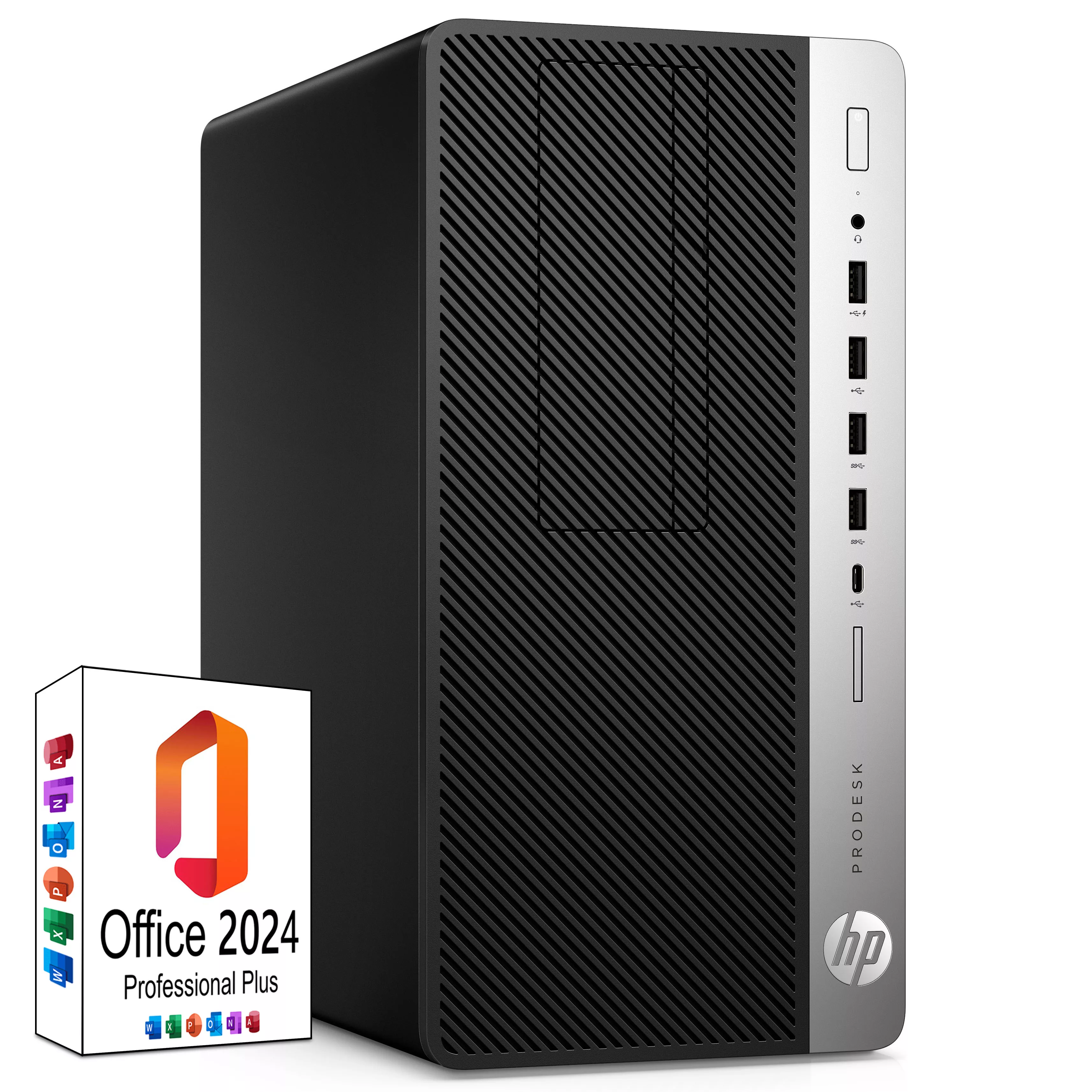HP Prodesk 600 G4 MT iGPU | Intel Core i7-8700 | 16GB RAM | 1TB NVMe SSD | Windows 11 | WLAN | MS Office 2024