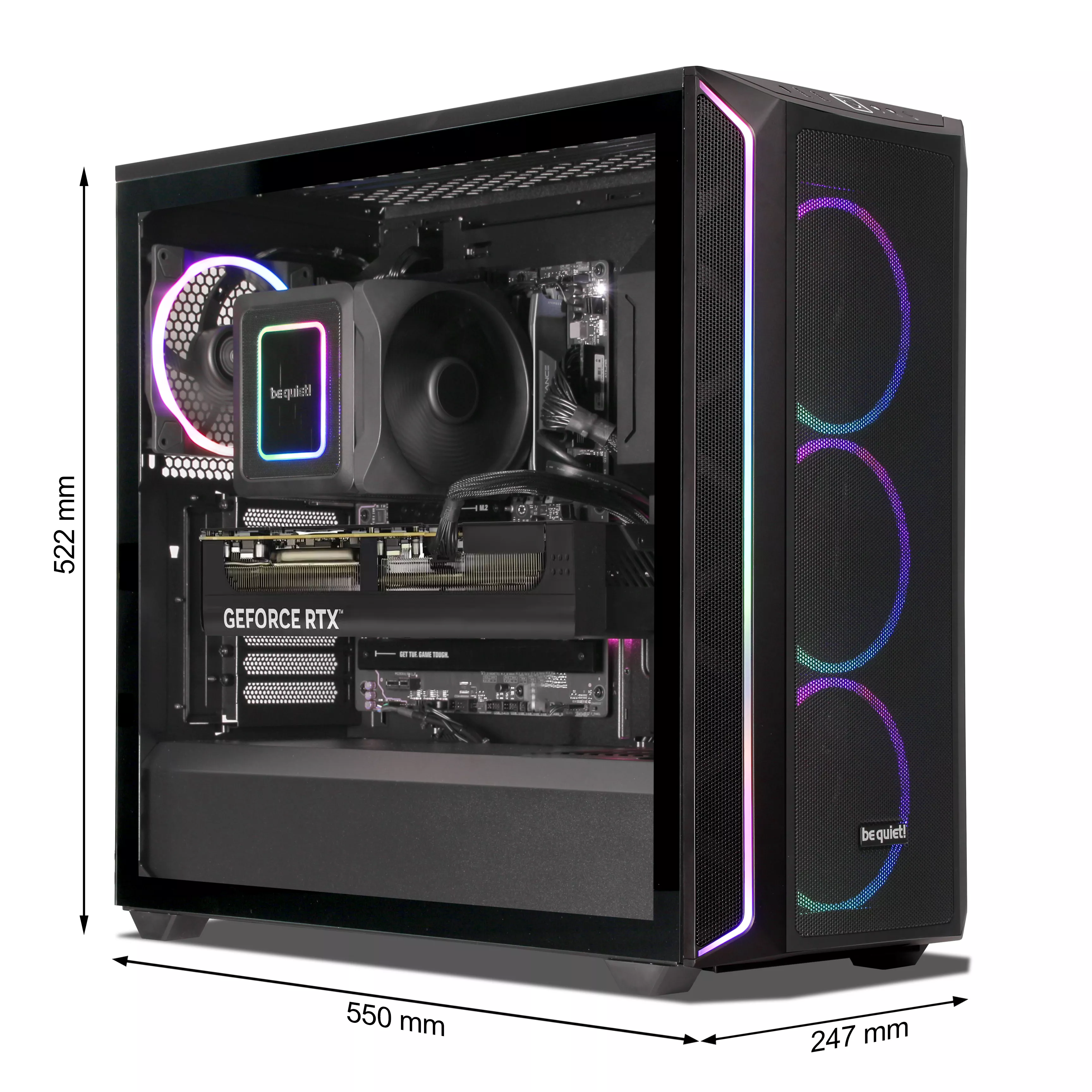 Nebula X3D Gaming PC | AMD Ryzen 7 9800X3D | Nvidia GeForce RTX 5080 16Go | 64Go DDR5 RAM | 2To NVMe SSD | Windows 11 | WiFi & Bluetooth