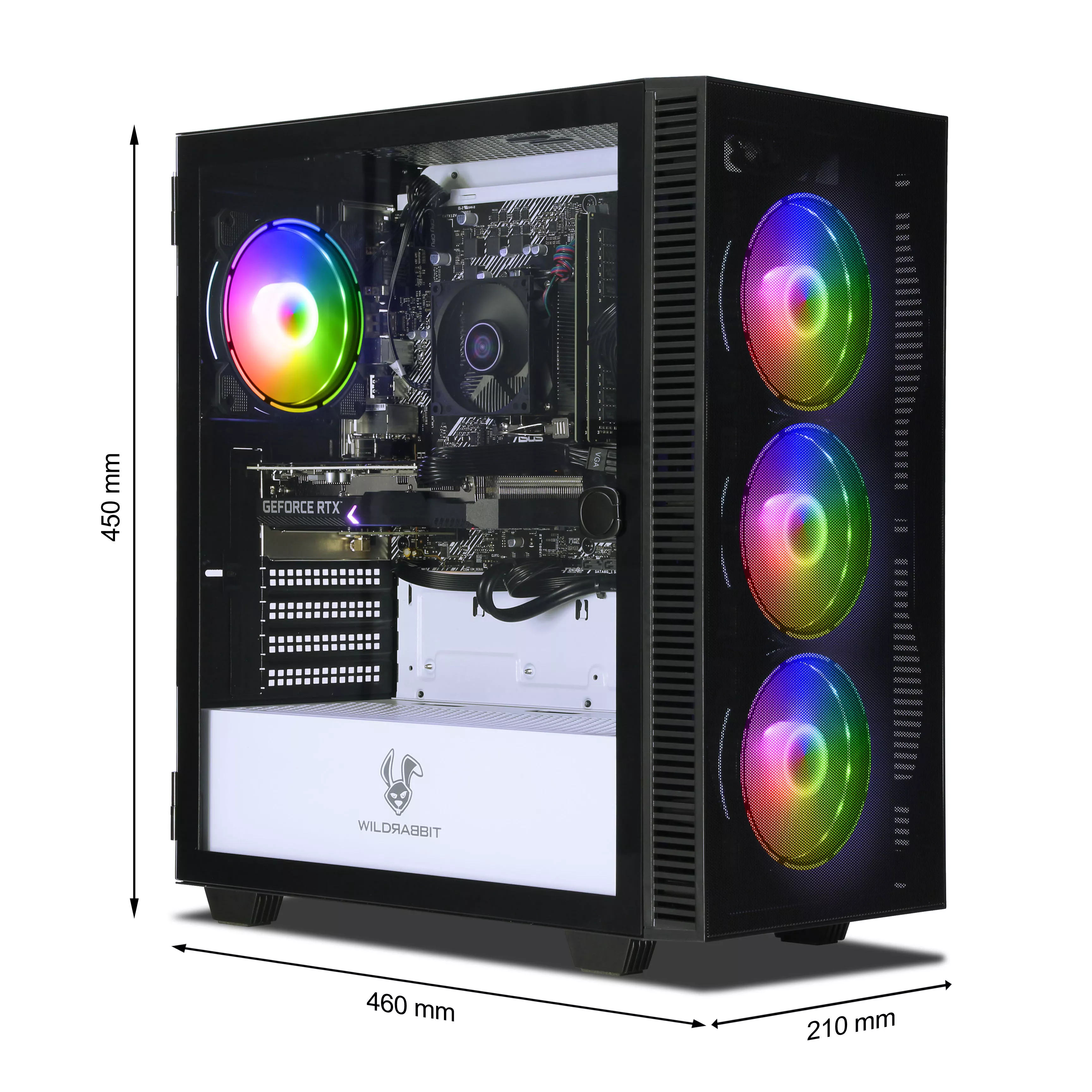 Daily Gamer V3 | AMD Ryzen 7 5700X | Nvidia GeForce RTX 5060 8GB | 32GB RAM | 1TB NVMe SSD | 2TB HDD | Windows 11 | WiFi | Libre Office