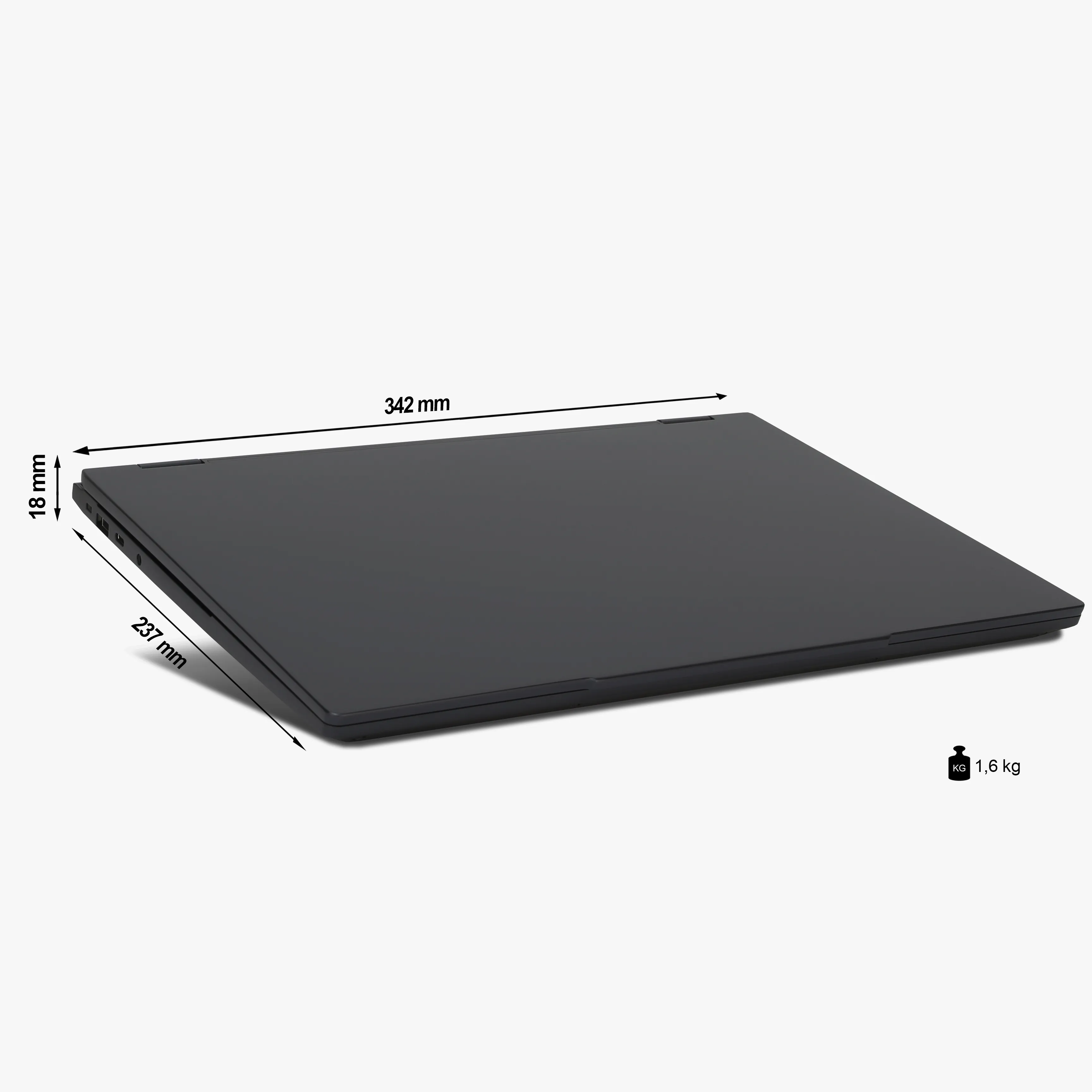 Ankermann R7 Laptop | 16GB DDR5 RAM | 1TB NVMe SSD | AMD Ryzen 7 255 | 15,3" WQXGA Display | Windows 11 Pro | WLAN & Bluetooth | MS Office 2024