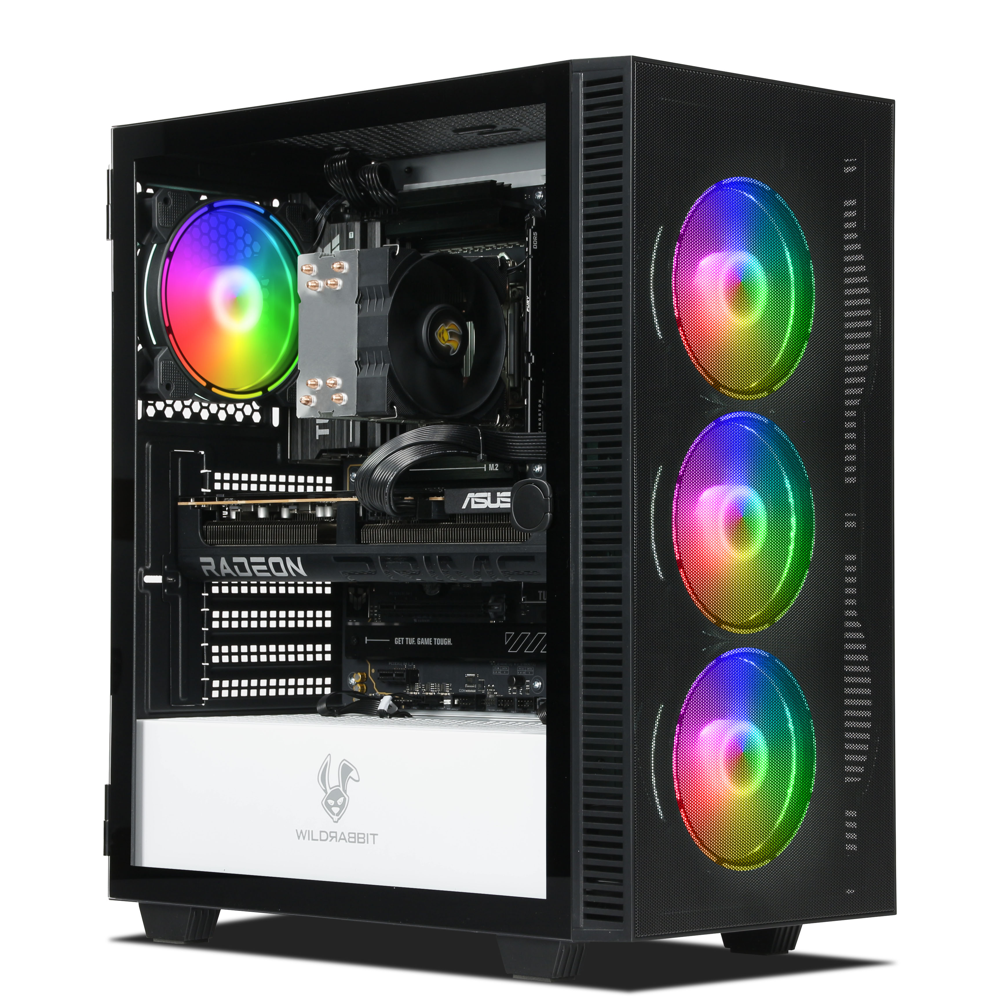 AMD Gaming PC | AMD Ryzen 5 9600X | Radeon RX 9070 16GB | 32GB DDR5 RAM | 2TB NVMe SSD | Windows 11 | WLAN & Bluetooth