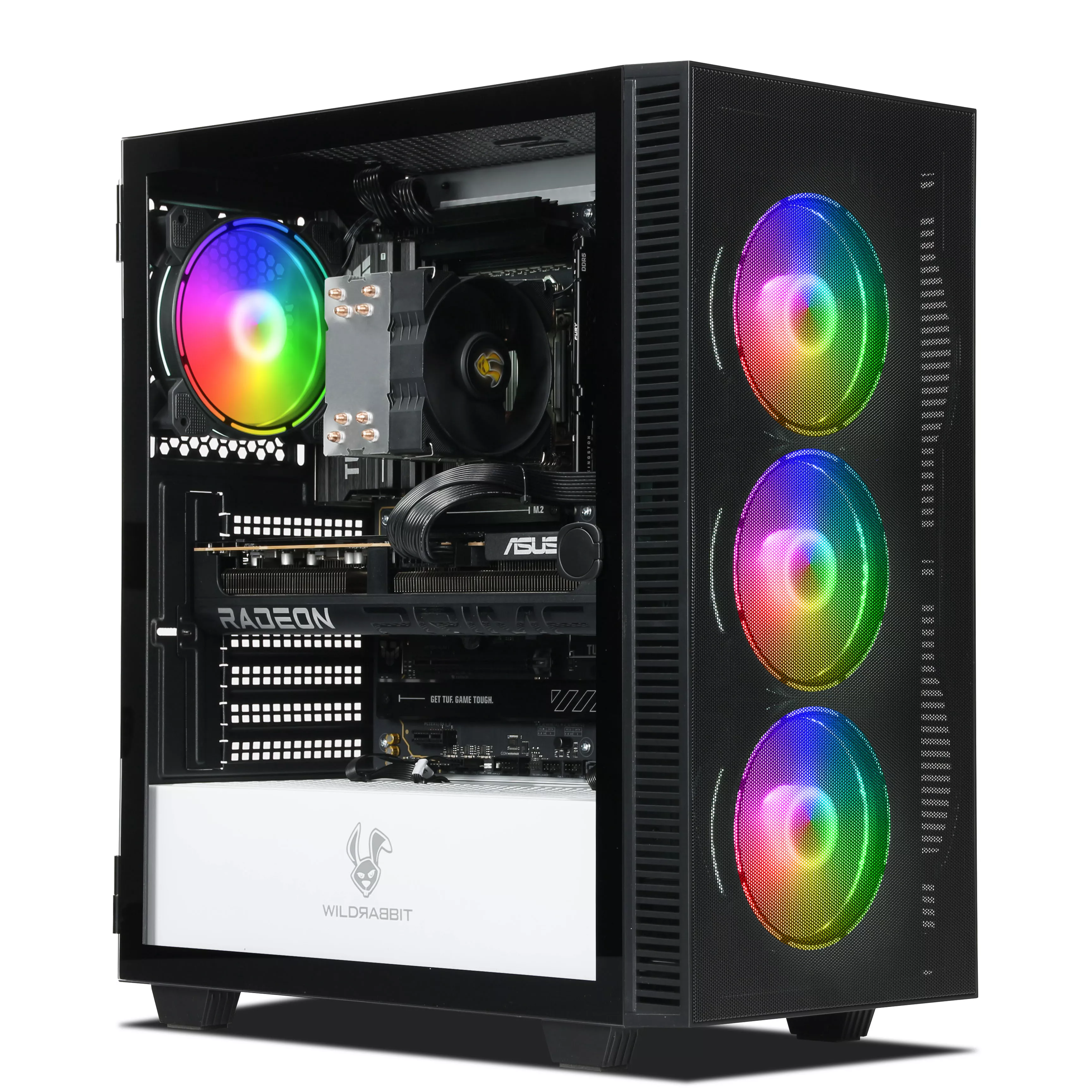 AMD Gaming PC | Ryzen 5 7500F | Radeon RX 9070 16GB | 32GB DDR5 RAM | 1TB NVMe SSD | Windows 11 | WLAN & Bluetooth