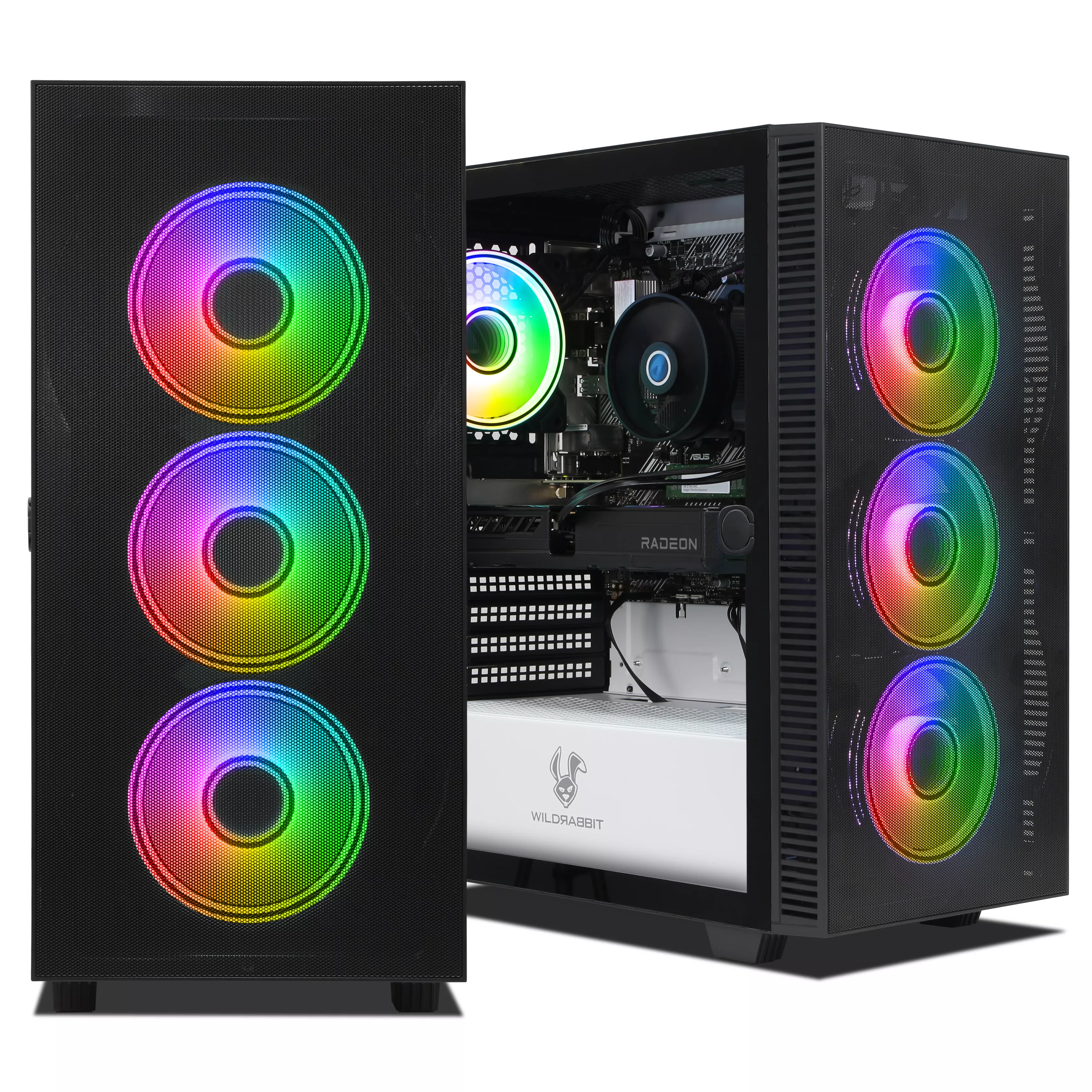 Wildrabbit Reactor | AMD Ryzen 7 5700X | Radeon RX 9060 XT 8Go | 16Go RAM | 1To NVMe SSD | Windows 11 | WiFi