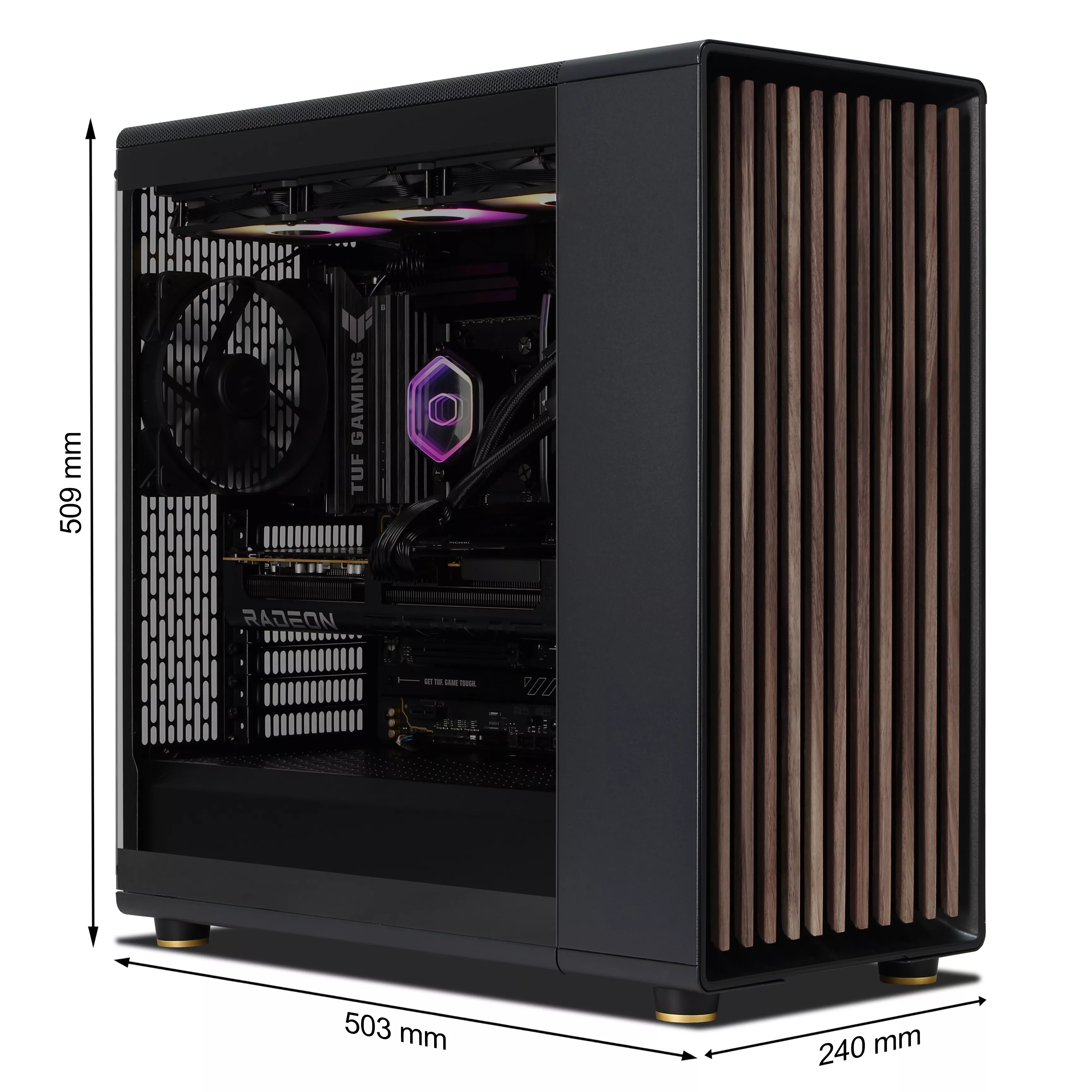 4K-Gaming PC | AMD Ryzen 7 9800X3D | Radeon RX 9070 XT 16GB | 32GB DDR5 RAM | 2TB NVMe SSD | Windows 11 | WiFi & Bluetooth