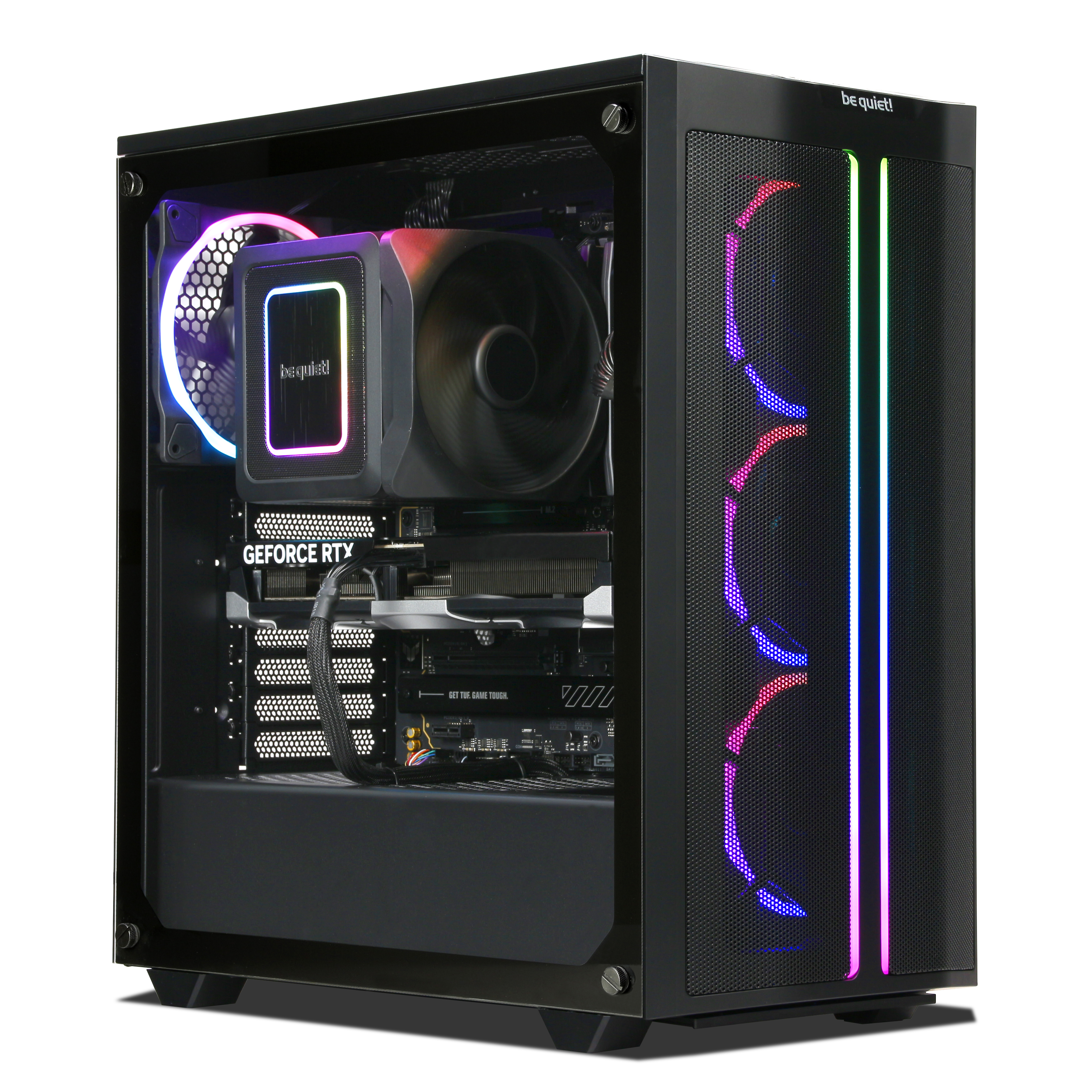 WILDRABBIT LUMINOUS Gaming PC | AMD Ryzen 7 9800X3D | Nvidia GeForce RTX 5070 Ti 16GB | 32GB DDR5 RAM | 2TB NVMe SSD | Windows 11 | WLAN & Bluetooth