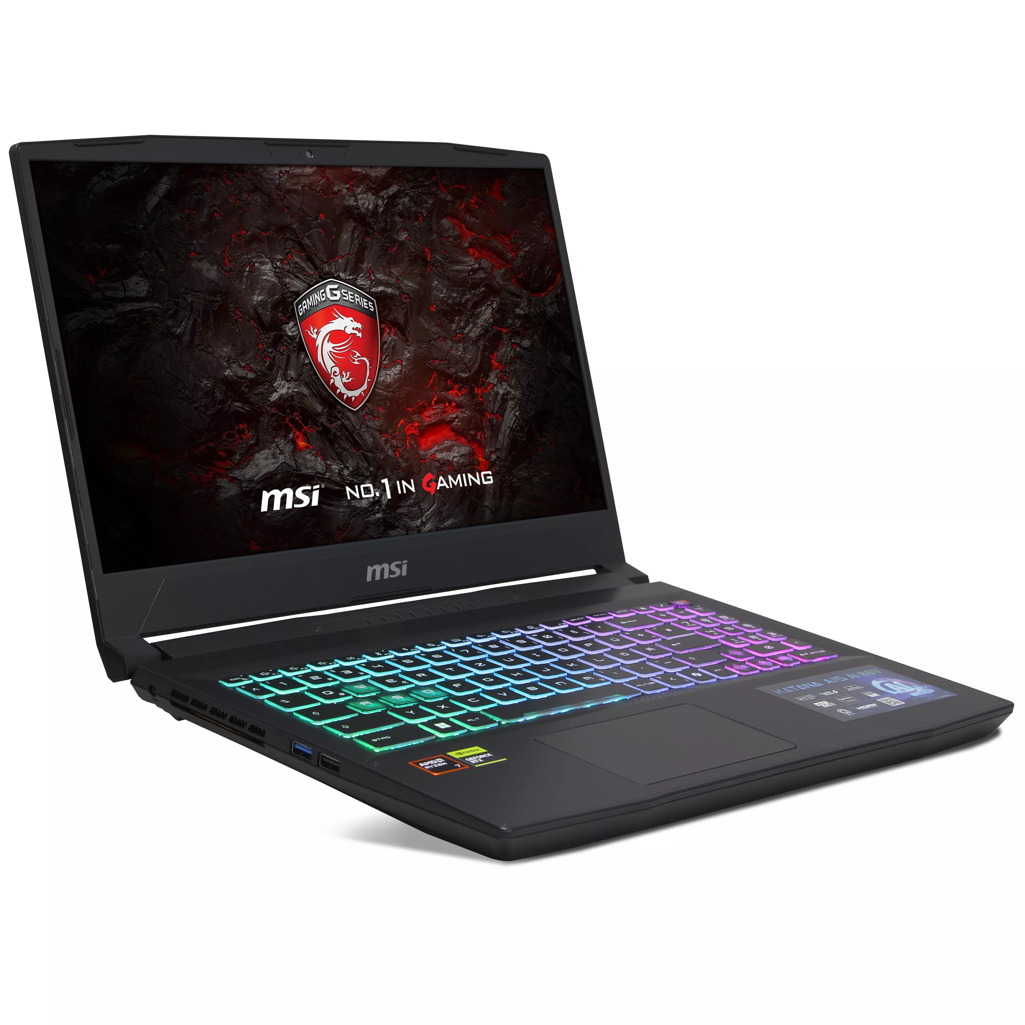MSI Katana A15 AI B8VF-451 Gaming | 16GB DDR5 RAM | 512GB NVMe SSD | AMD Ryzen 7 8845HS | 15.6" Full HD LED Display | Nvidia GeForce RTX 4060 8GB | Windows 11 Pro | WiFi & Bluetooth | MS Office 2024