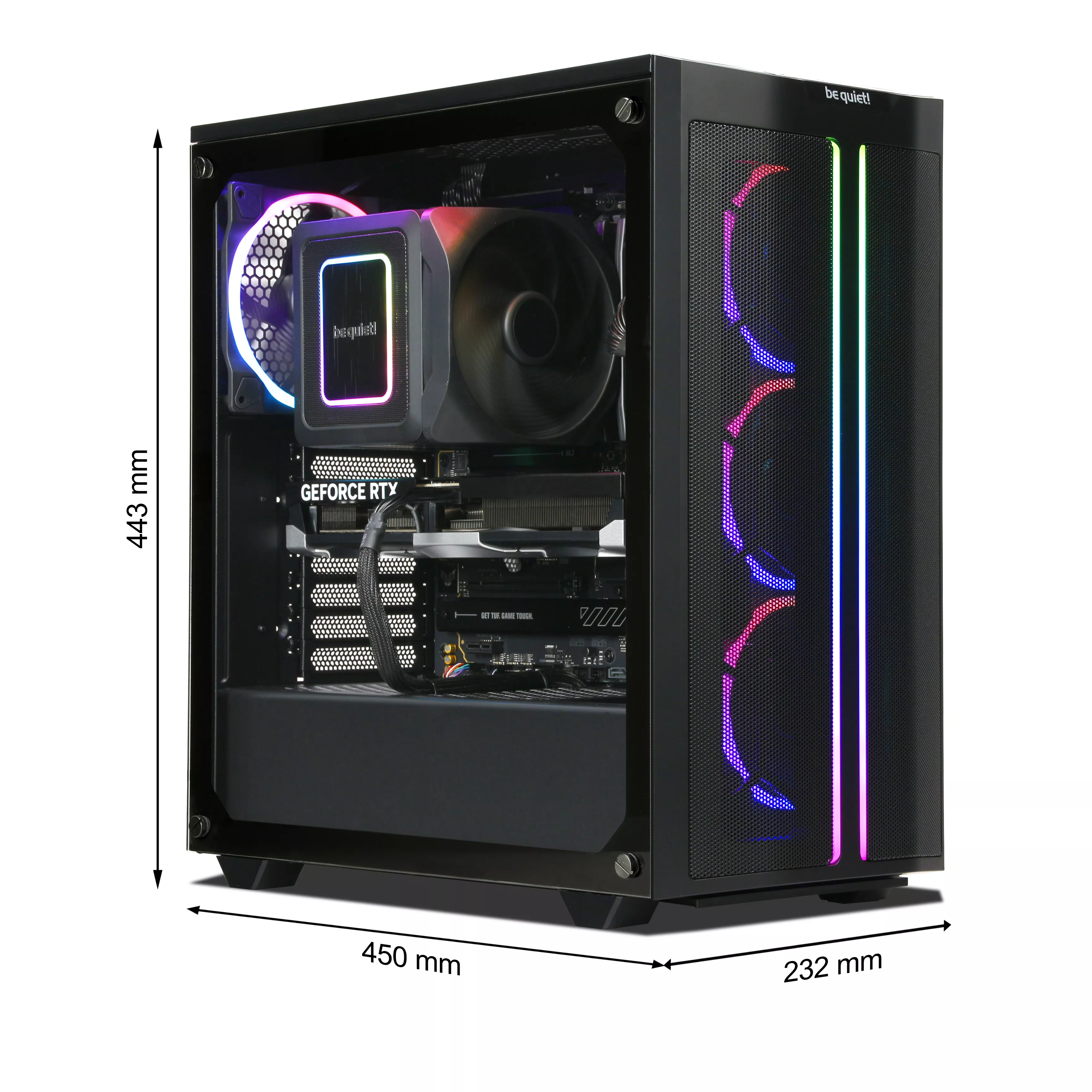 WILDRABBIT LUMINOUS Gaming PC | AMD Ryzen 7 9800X3D | Nvidia GeForce RTX 5070 Ti 16GB | 32GB DDR5 RAM | 2TB NVMe SSD | Windows 11 | WiFi & Bluetooth