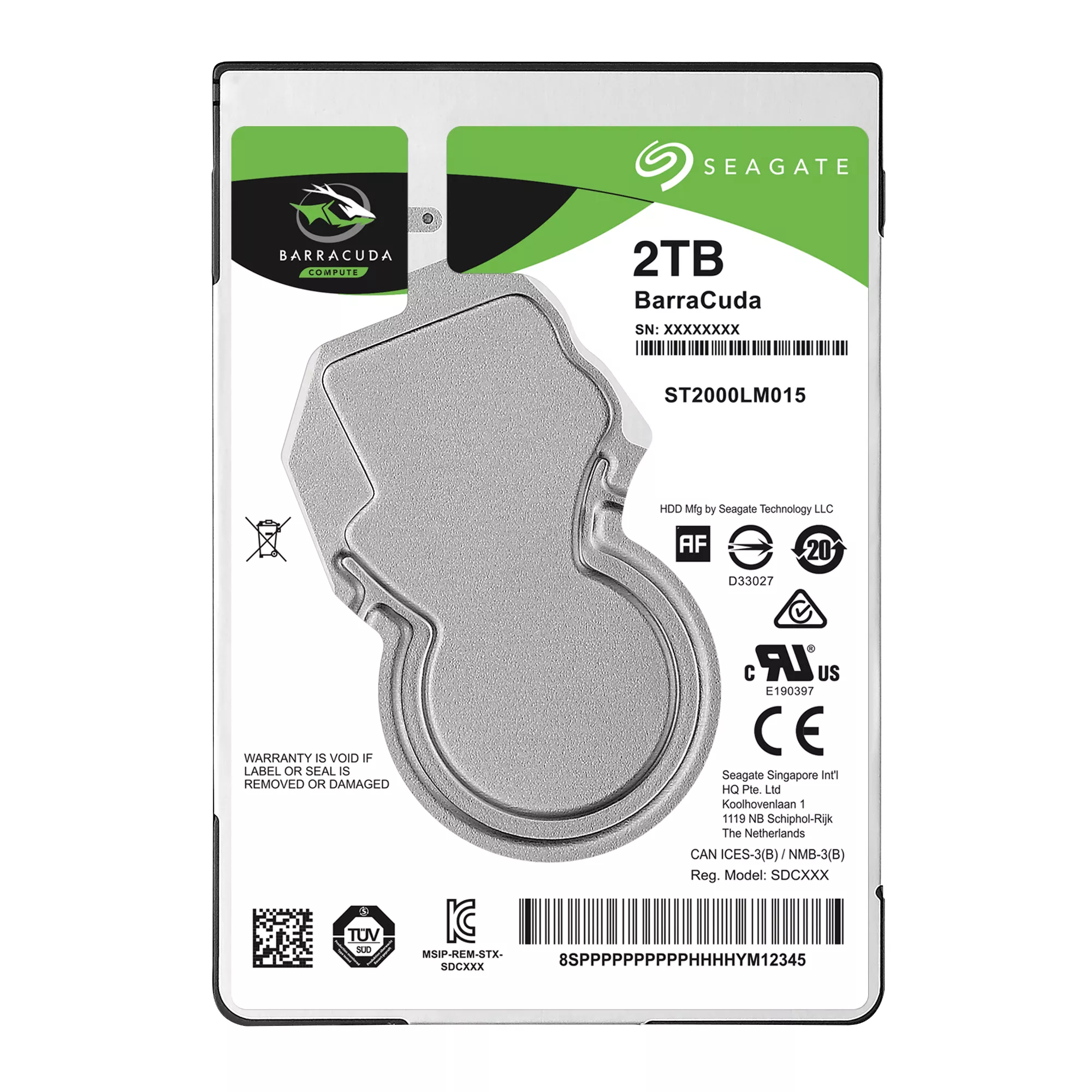2TB Seagate Barracuda BarraCuda 2.5' 2000GB (ST2000LM015)
