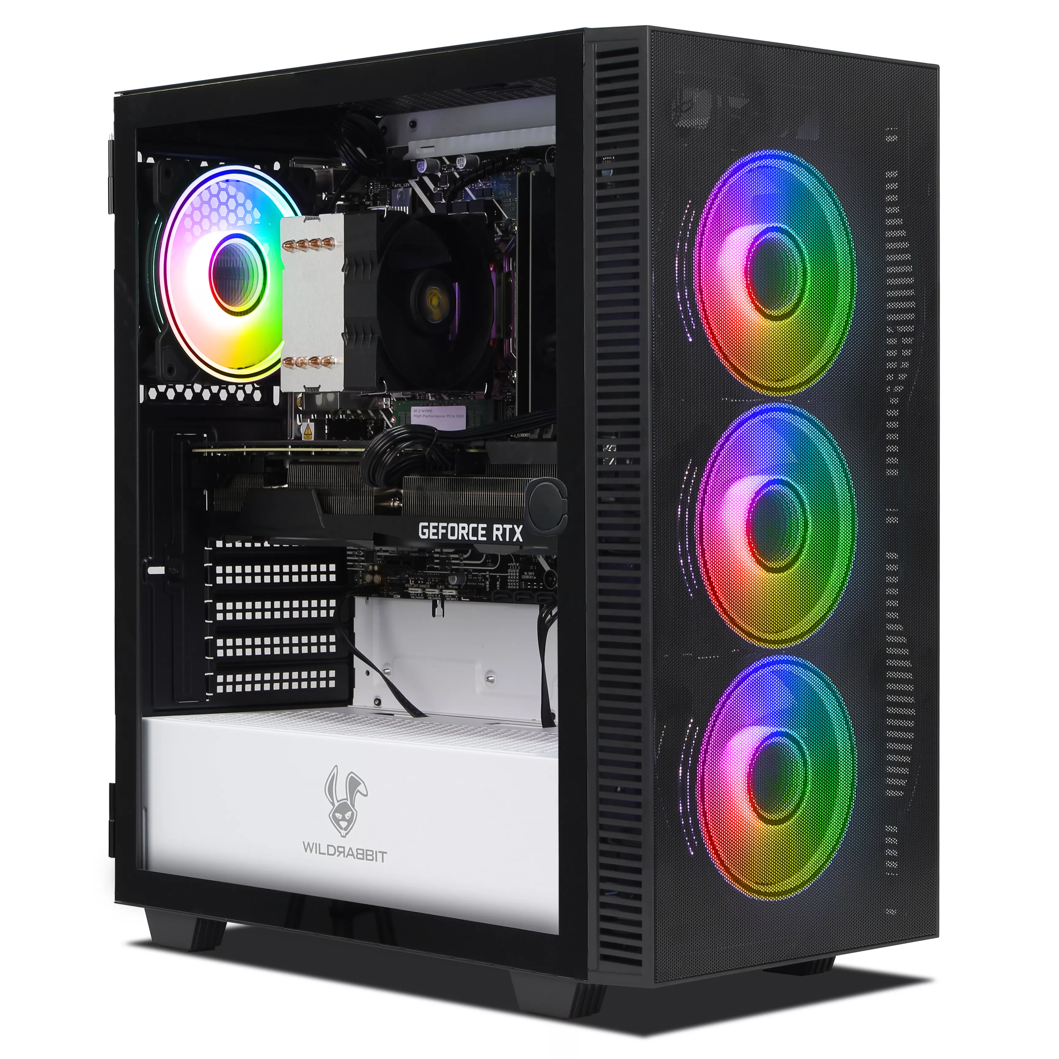 Crystal One Gaming PC | Intel Core i7-12700F | Nvidia GeForce RTX 3070 Ti 8Go | 32Go DDR5 RAM | 1To NVMe SSD | Windows 11 | WiFi & Bluetooth