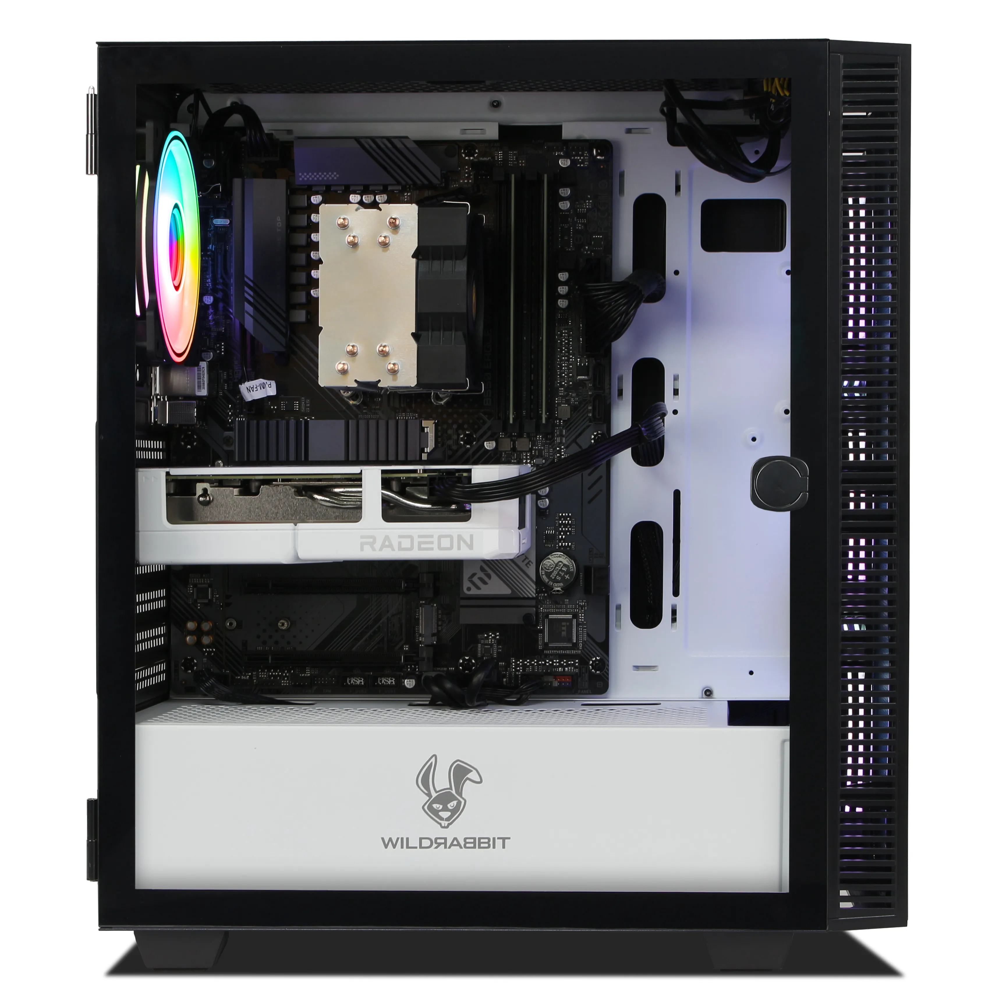 Gaming PC | AMD Ryzen 7 5700X | AMD RX 9060XT 16GB | 32GB RAM | 1TB NVMe SSD | Windows 11 | WLAN & Bluetooth