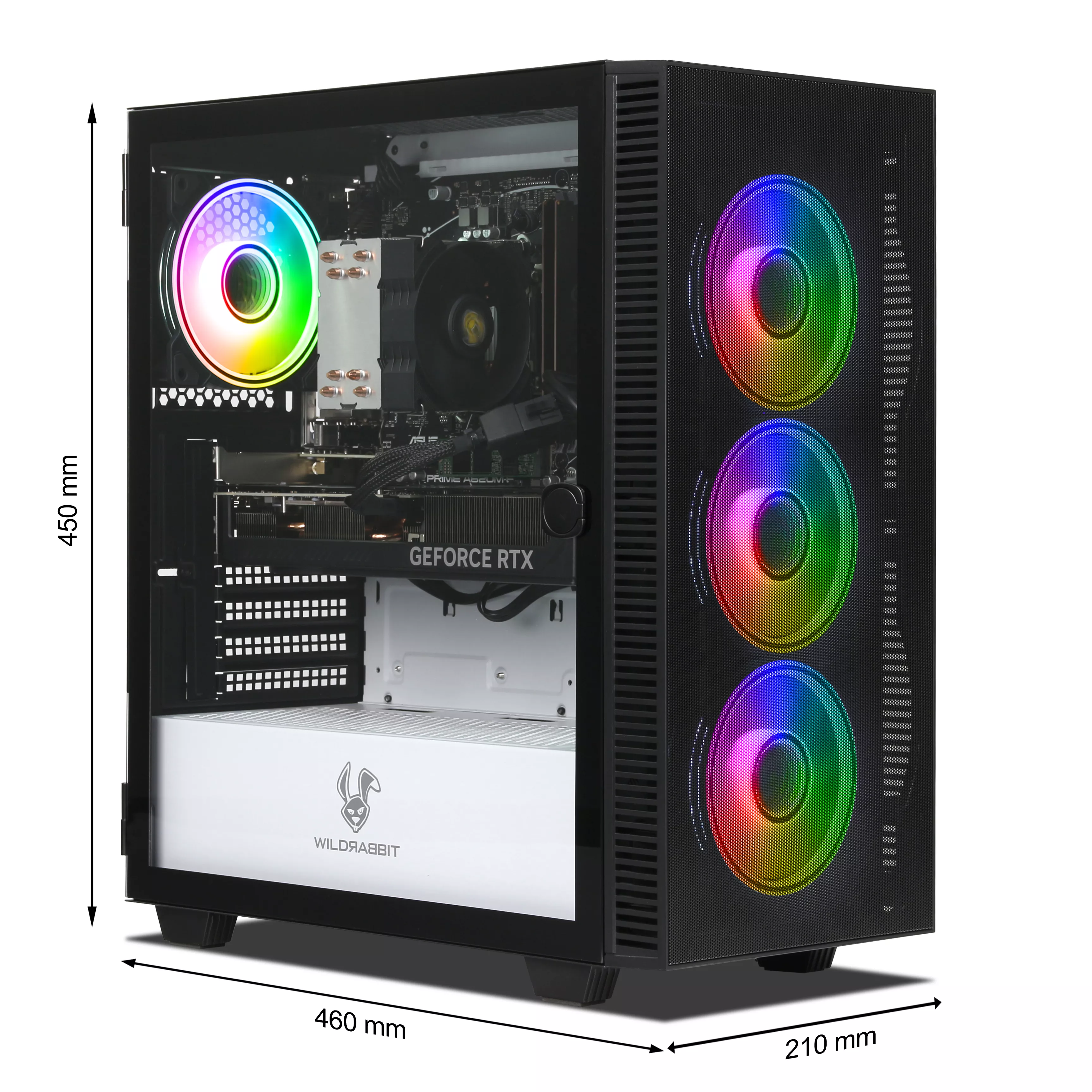 Ryzen Gaming V3 | AMD Ryzen 7 8700F | Nvidia GeForce RTX 5070 12GB | 32GB DDR5 RAM | 1TB NVMe SSD | Windows 11 | WLAN | Libre Office