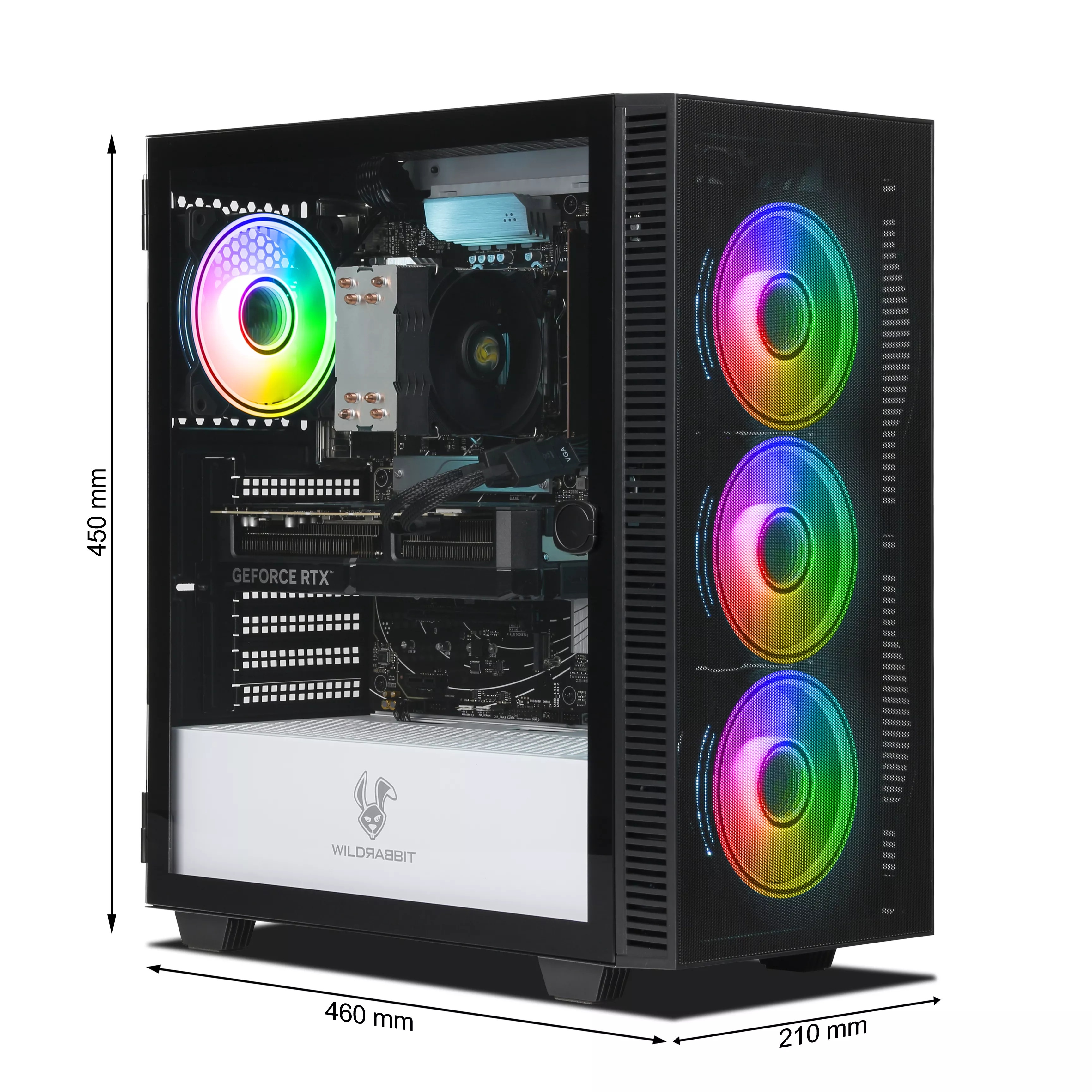 Gaming PC | AMD Ryzen 7 9800X3D | Nvidia GeForce RTX 5070 12Go | 32Go DDR5 RAM | 1To NVMe SSD | Windows 11 | WiFi & Bluetooth | Libre Office
