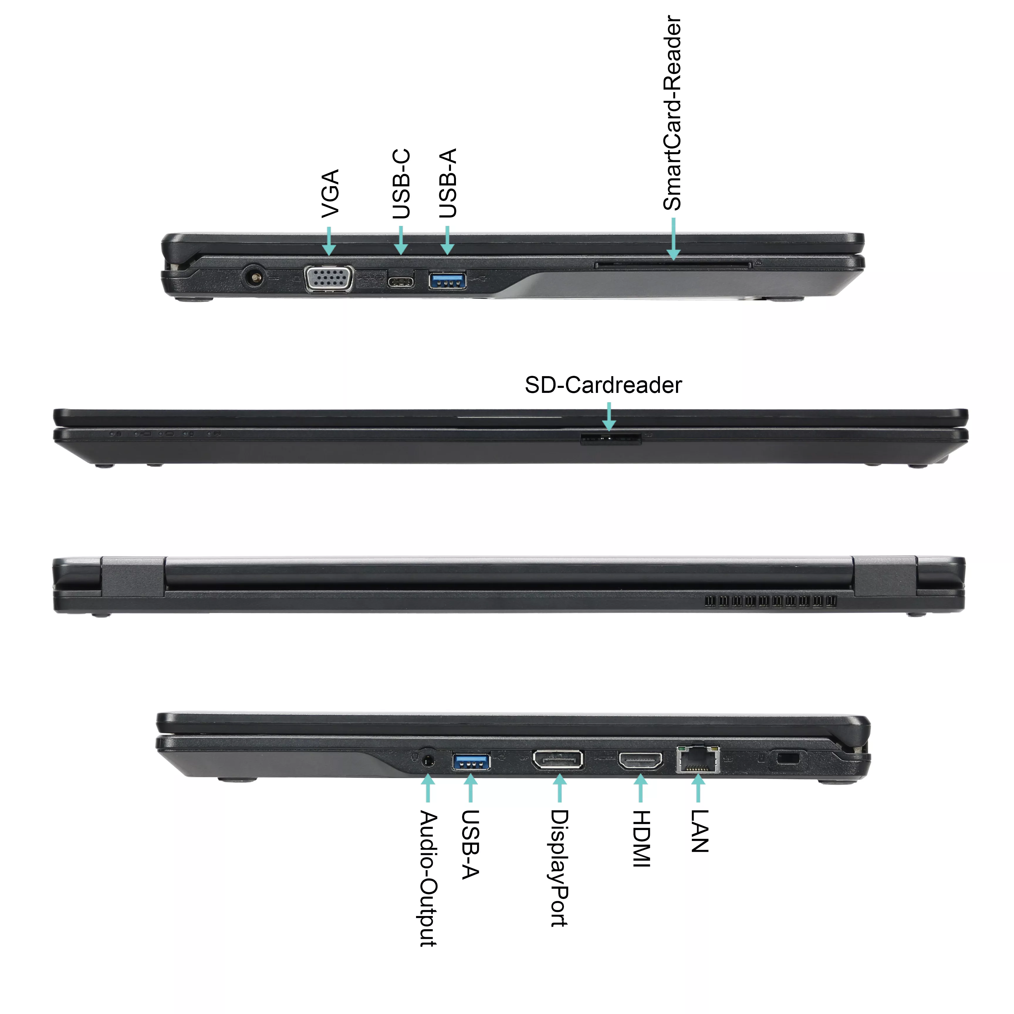 Fujitsu Lifebook E5510 | 16GB RAM | 1TB NVMe SSD | Intel Core i5-10310U | 15.6" Full HD Display | Windows 11 Pro | WLAN & Bluetooth | MS Office 2024