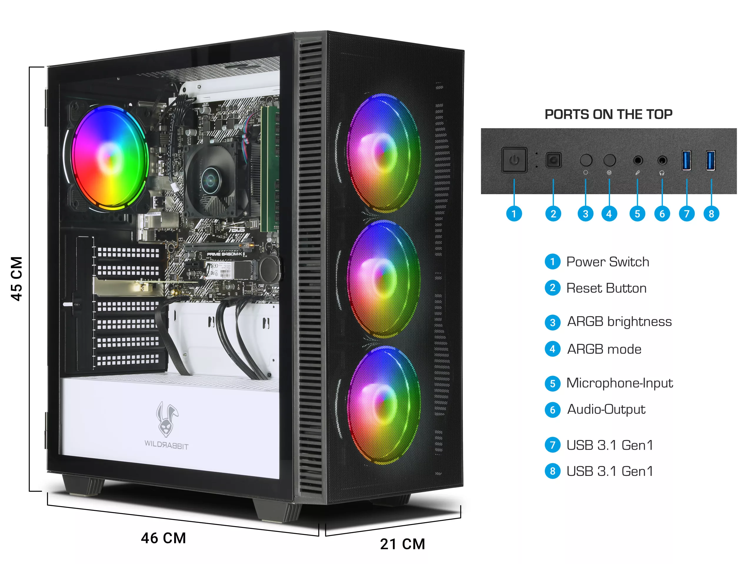 Business Office Work V3 | AMD Ryzen 5 5600G | 32GB RAM | 1TB NVMe SSD | Windows 11 | WiFi | Libre Office