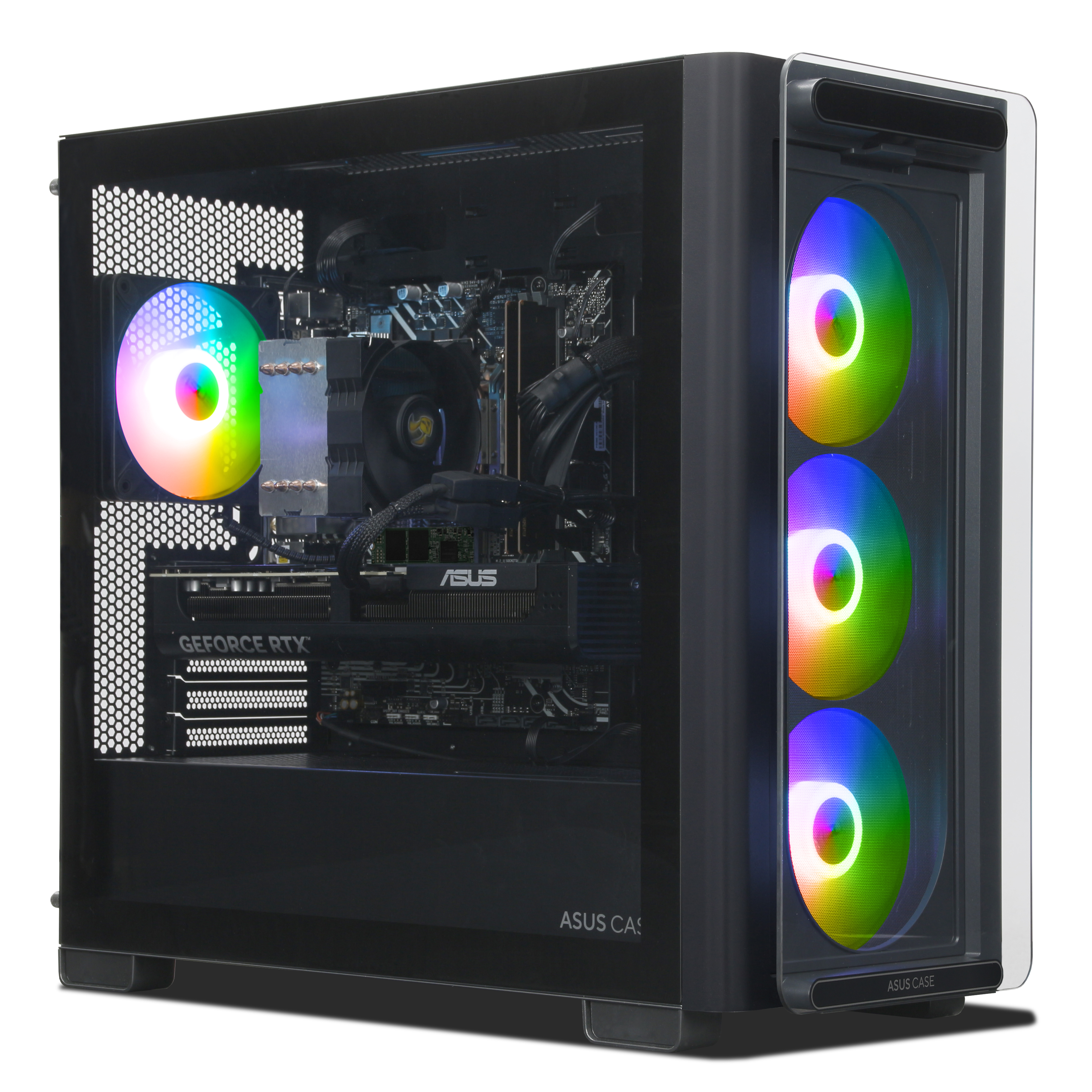 ASUS FORGED Gaming PC | Intel Core i7-13700F | Nvidia GeForce RTX 5070 12GB | 32GB DDR5 RAM | 1TB NVMe SSD | Windows 11 | WLAN & Bluetooth | Libre Office ASUS FORGED Gaming PC | Intel Core i7-13700F | Nvidia GeForce RTX 5070 12GB | 32GB DDR5 RAM | 1TB NVMe SSD | Windows 11 | WLAN & Bluetooth | Libre Office