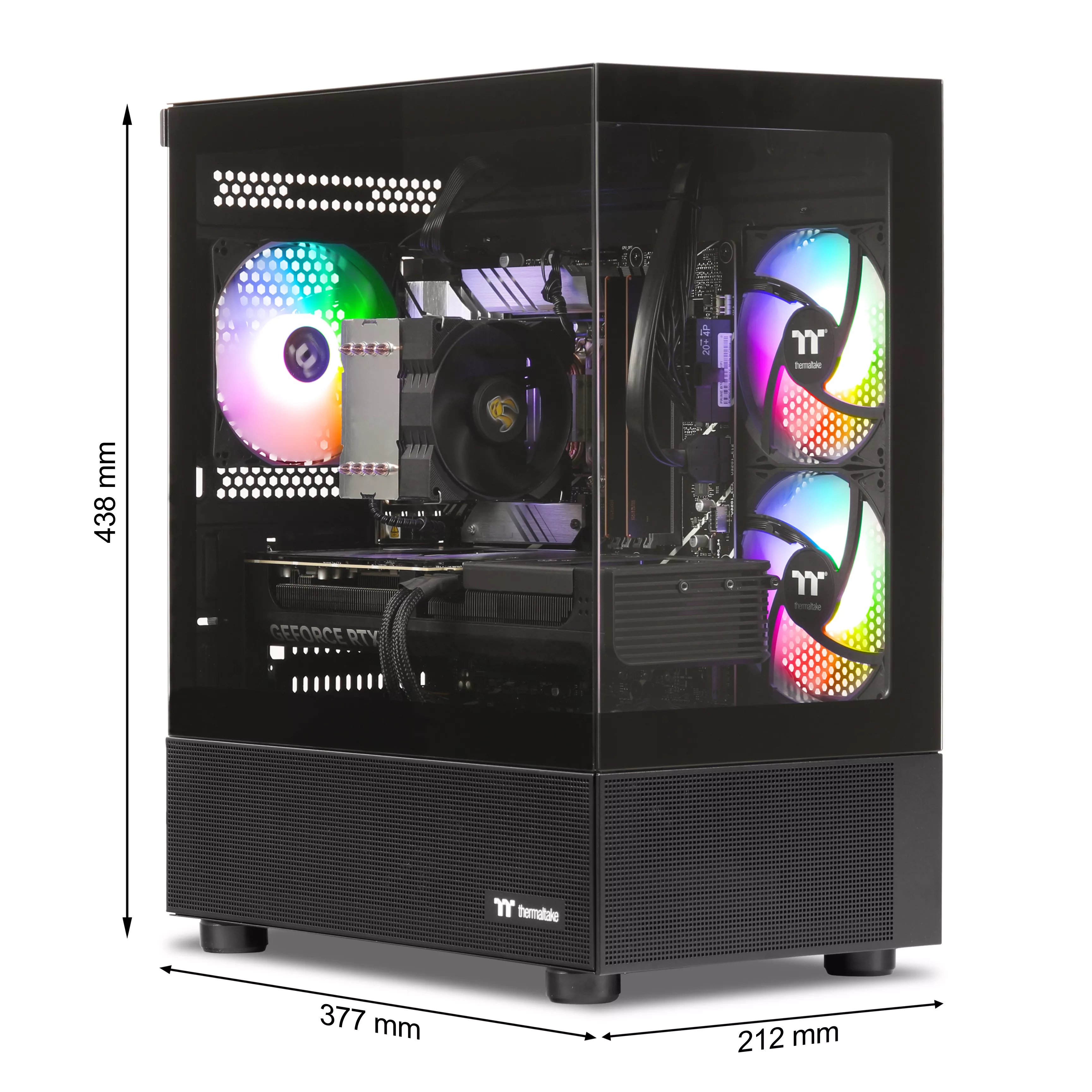 Wildrabbit Power V3+ Gaming PC | Intel Core i7-13700F | Nvidia GeForce RTX 5070 12GB | 32GB DDR5 RAM | 2TB NVMe SSD | Windows 11 | WLAN & Bluetooth | Libre Office