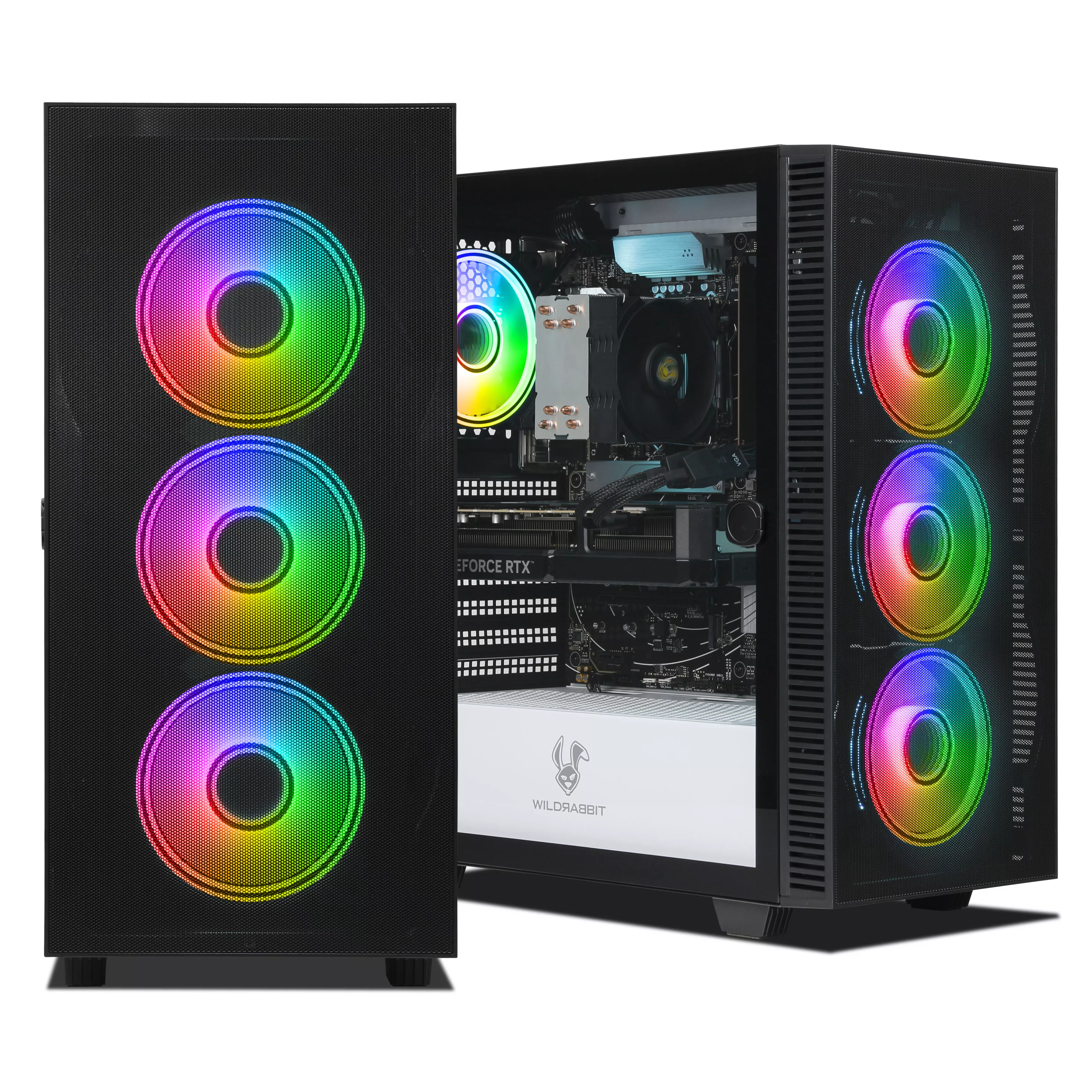 Gaming PC | AMD Ryzen 7 9800X3D | Nvidia GeForce RTX 5070 12GB | 32GB DDR5 RAM | 1TB NVMe SSD | Windows 11 | WLAN & Bluetooth | Libre Office