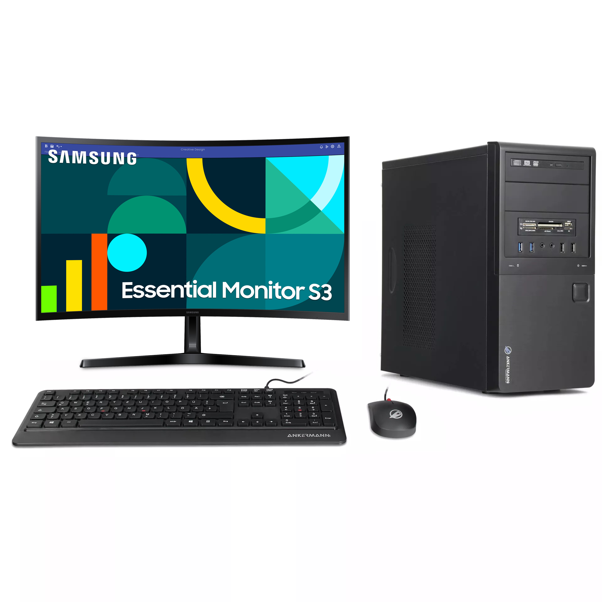 Office Bundle PC Bureau | Intel Core i5-8500 | 16Go RAM | 1To NVMe SSD | Windows 11 | WiFi | Moniteur Samsung S36GD 27" Full HD | Souris & clavier | MS Office 2024 Office Bundle PC Bureau | Intel Core i5-8500 | 16Go RAM | 1To NVMe SSD | Windows 11 | WiFi | Moniteur Samsung S36GD 27" Full HD | Souris & clavier | MS Office 2024