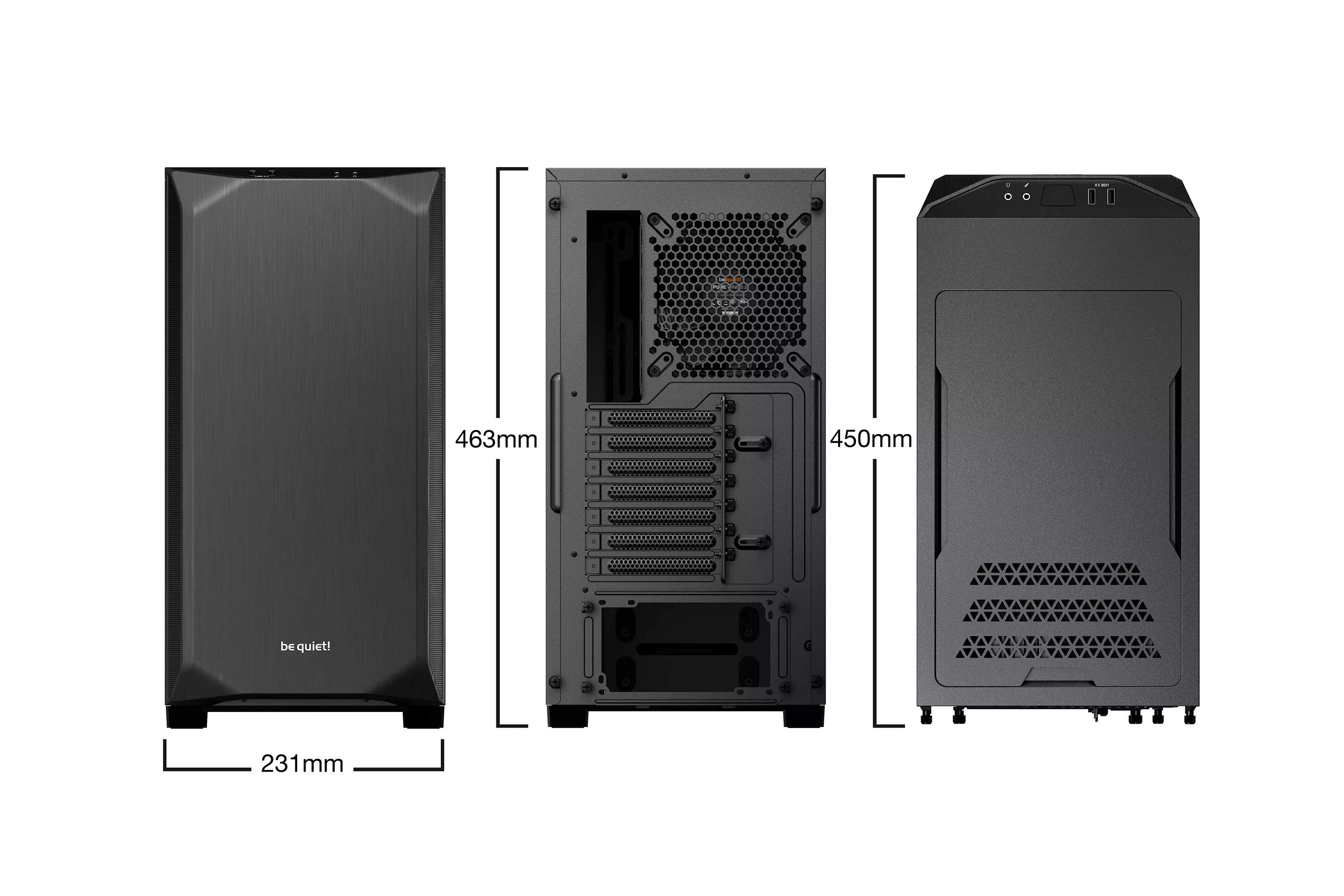 be quiet! Pure Base 500 Black Window (BGW34)