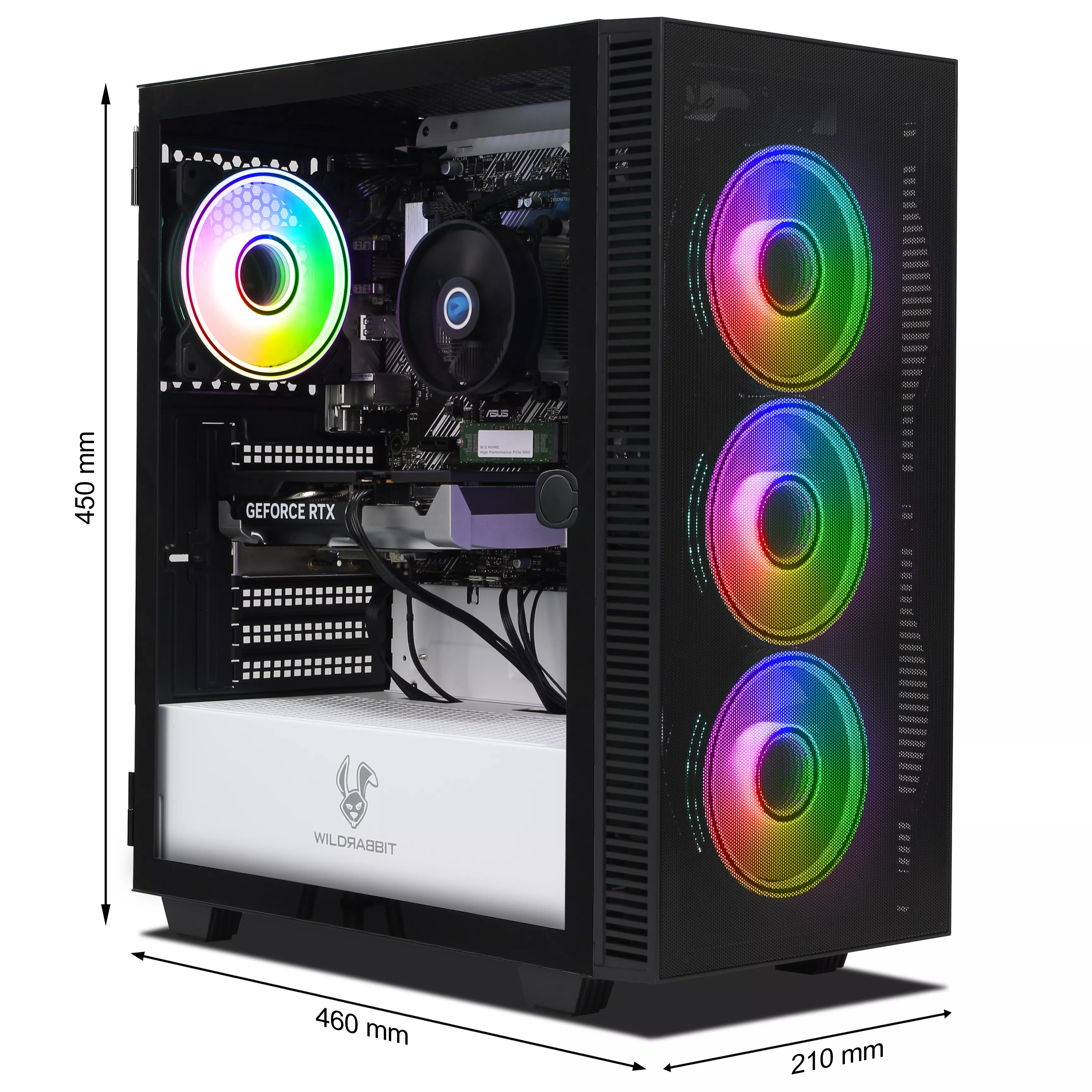 Noctis Gaming PC | AMD Ryzen 7 8700F | Nvidia GeForce RTX 3050 6GB | 16GB DDR5 RAM | 1TB NVMe SSD | Windows 11 | WLAN & Bluetooth | MS Office 2024