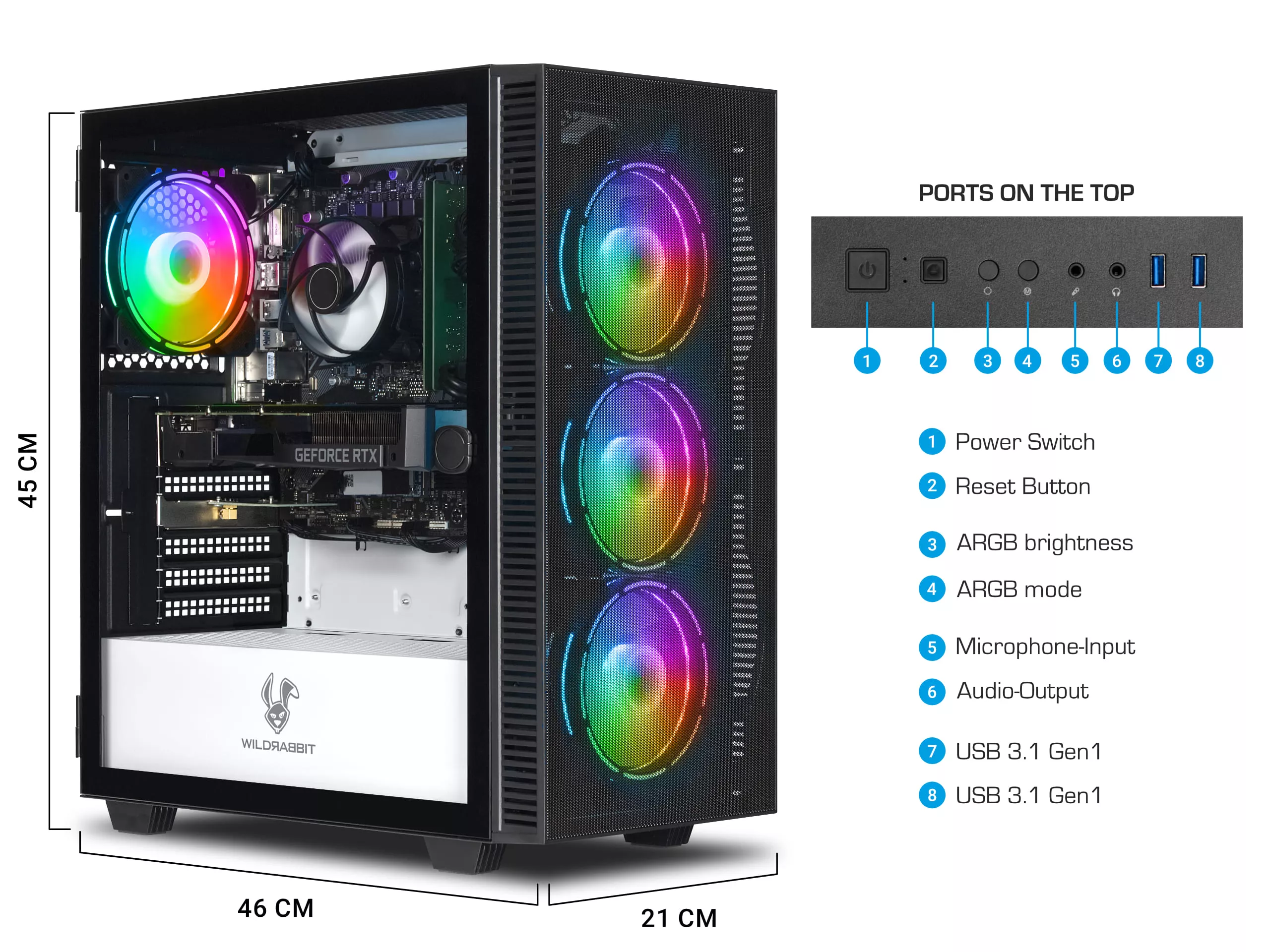 Business V3 | Intel Core i5-12400F | Nvidia GeForce RTX 3050 6GB | 16GB DDR5 RAM | 1TB NVMe SSD | Windows 11 | WLAN & Bluetooth | Libre Office