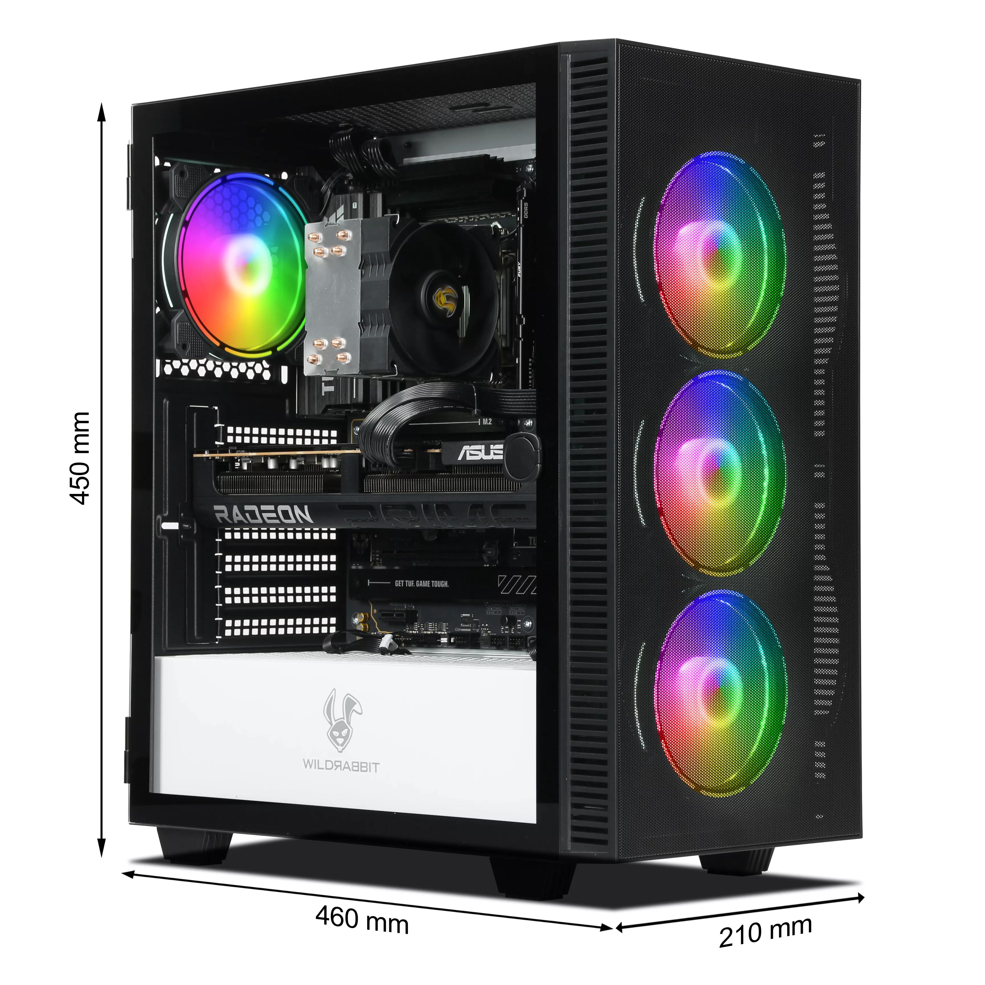 AMD Gaming PC | AMD Ryzen 5 9600X | Radeon RX 9070 16GB | 32GB DDR5 RAM | 2TB NVMe SSD | Windows 11 | WiFi & Bluetooth