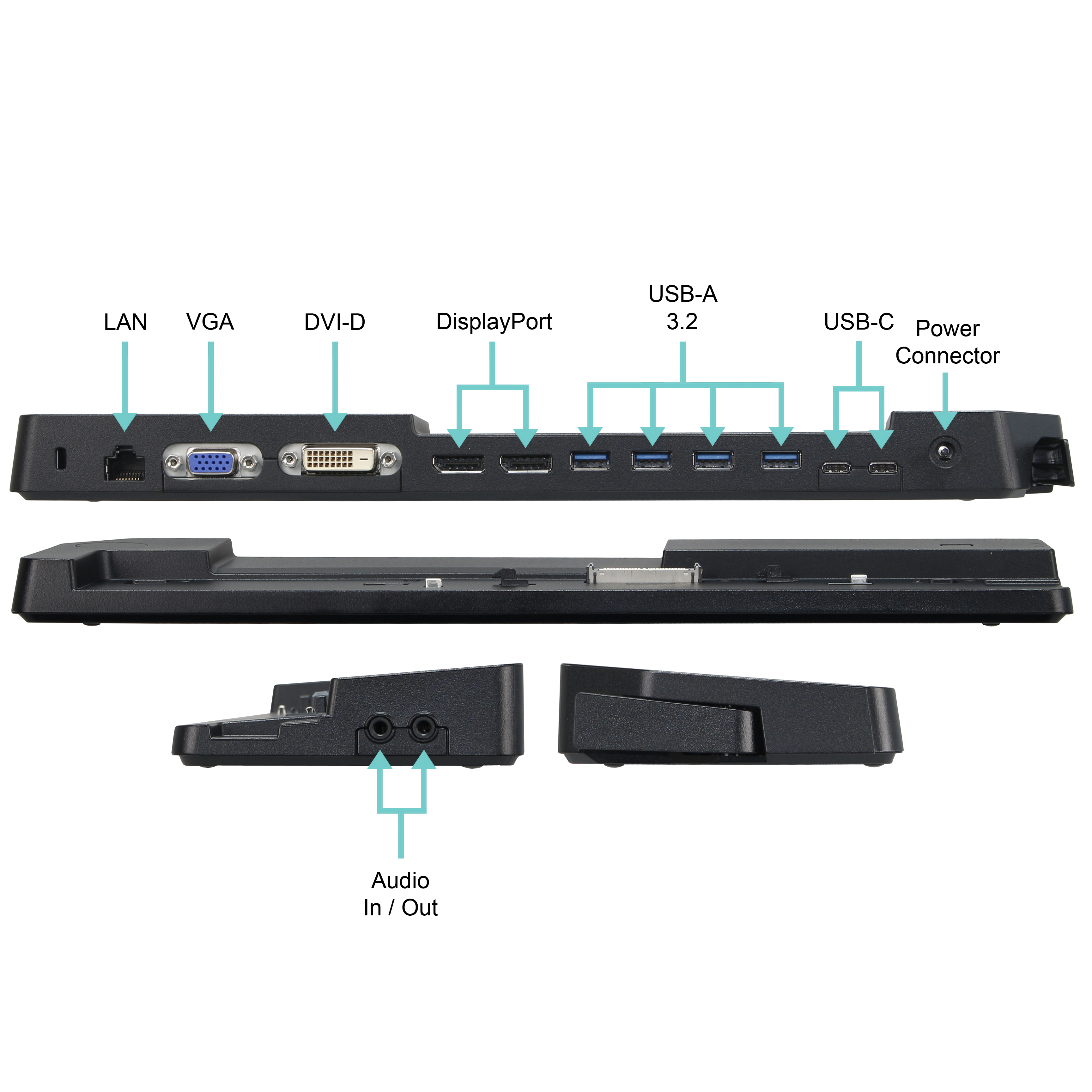 Estación de acoplamiento Fujitsu Port Replicator 90W con adaptador de corriente incluido Estación de acoplamiento Fujitsu Port Replicator 90W con adaptador de corriente incluido