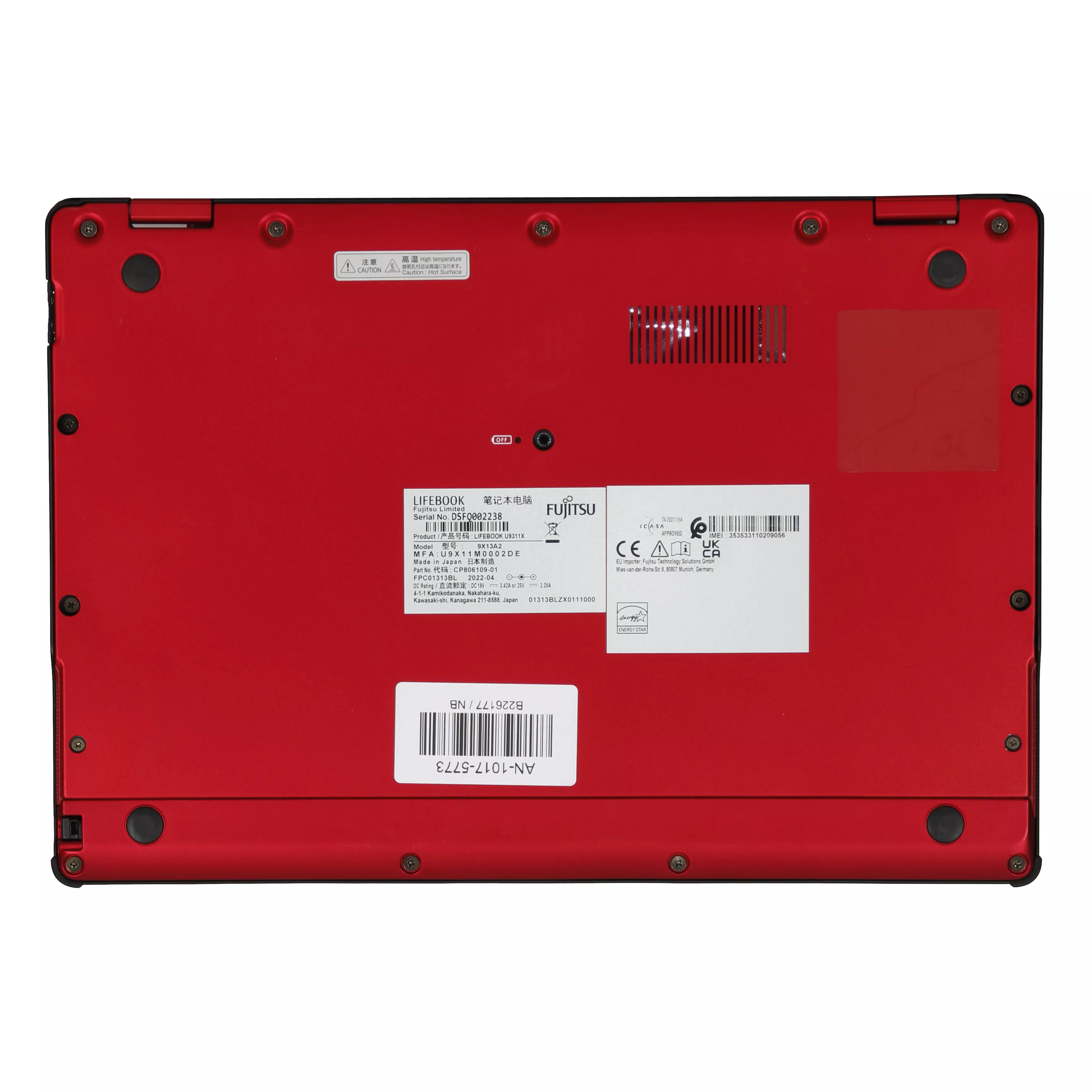 Fujitsu Notebook Lifebook U9311X | Intel Core i5-1145G7 | 16GB RAM | 512GB NVMe SSD | 13.3" Full HD 360° Tablet-Mode Touchscreen | Windows 11 Pro | WLAN & Bluetooth | MS Office 2024