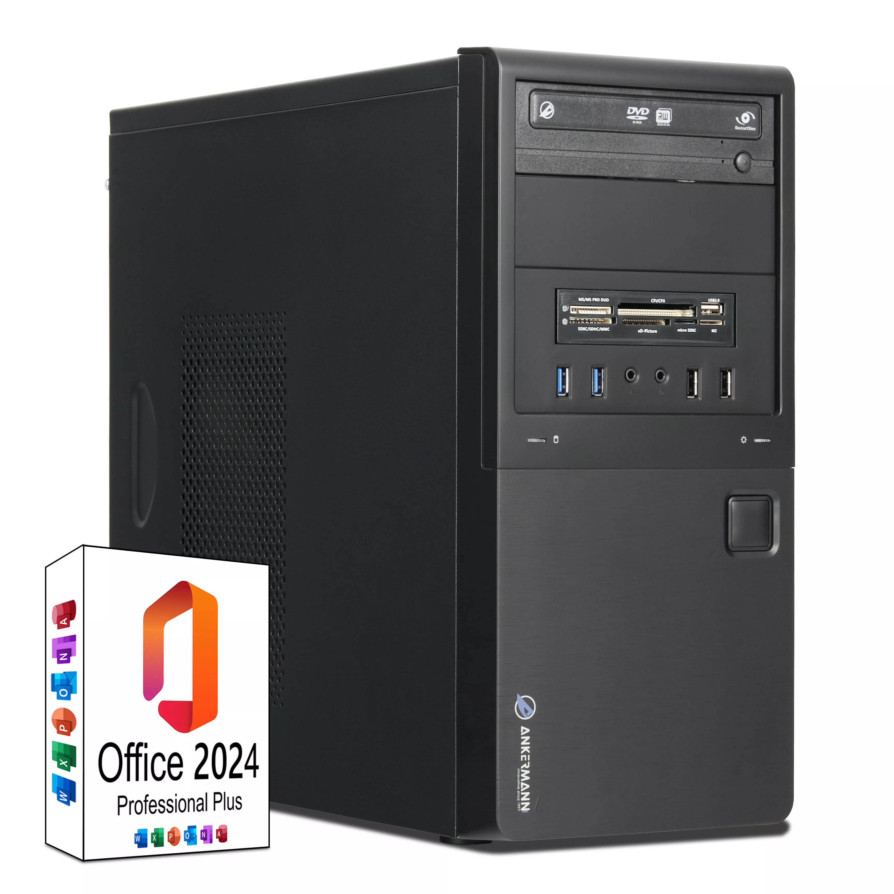 Business Office Work PC | AMD Ryzen 5 8600G | 32GB DDR5 RAM | 1TB NVMe SSD | Windows 11 | MS Office 2024