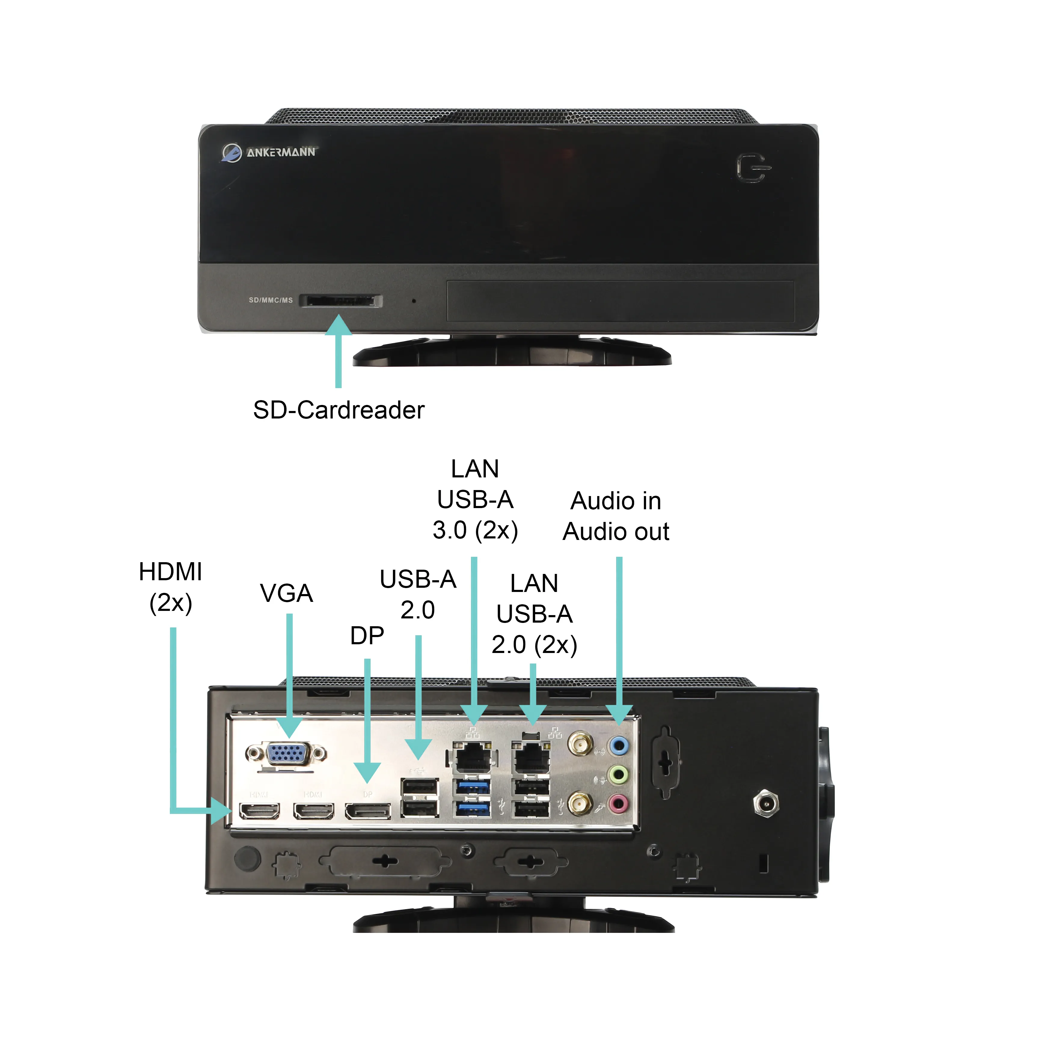 Ankermann S101 Mini PC | AMD Ryzen 9 6900HX | 16GB RAM | 960GB SSD | Windows 11 | WLAN & Bluetooth | MS Office 2024 Ankermann S101 Mini PC | AMD Ryzen 9 6900HX | 16GB RAM | 960GB SSD | Windows 11 | WLAN & Bluetooth | MS Office 2024