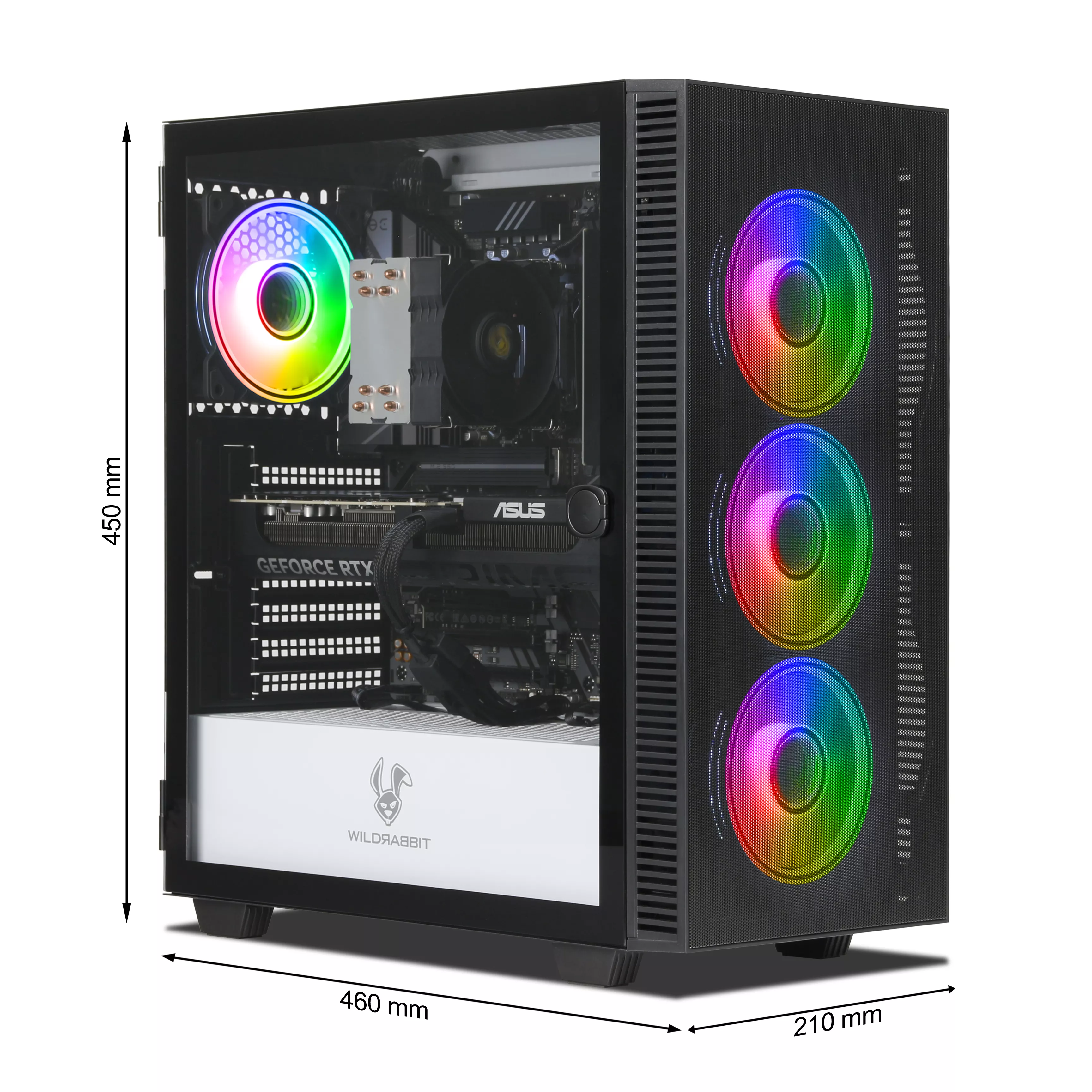 EagleStrike 5070 Gaming PC | AMD Ryzen 5 9600X | Nvidia GeForce RTX 5070 12GB | 32GB DDR5 RAM | 2TB NVMe SSD | Windows 11 | WLAN & Bluetooth