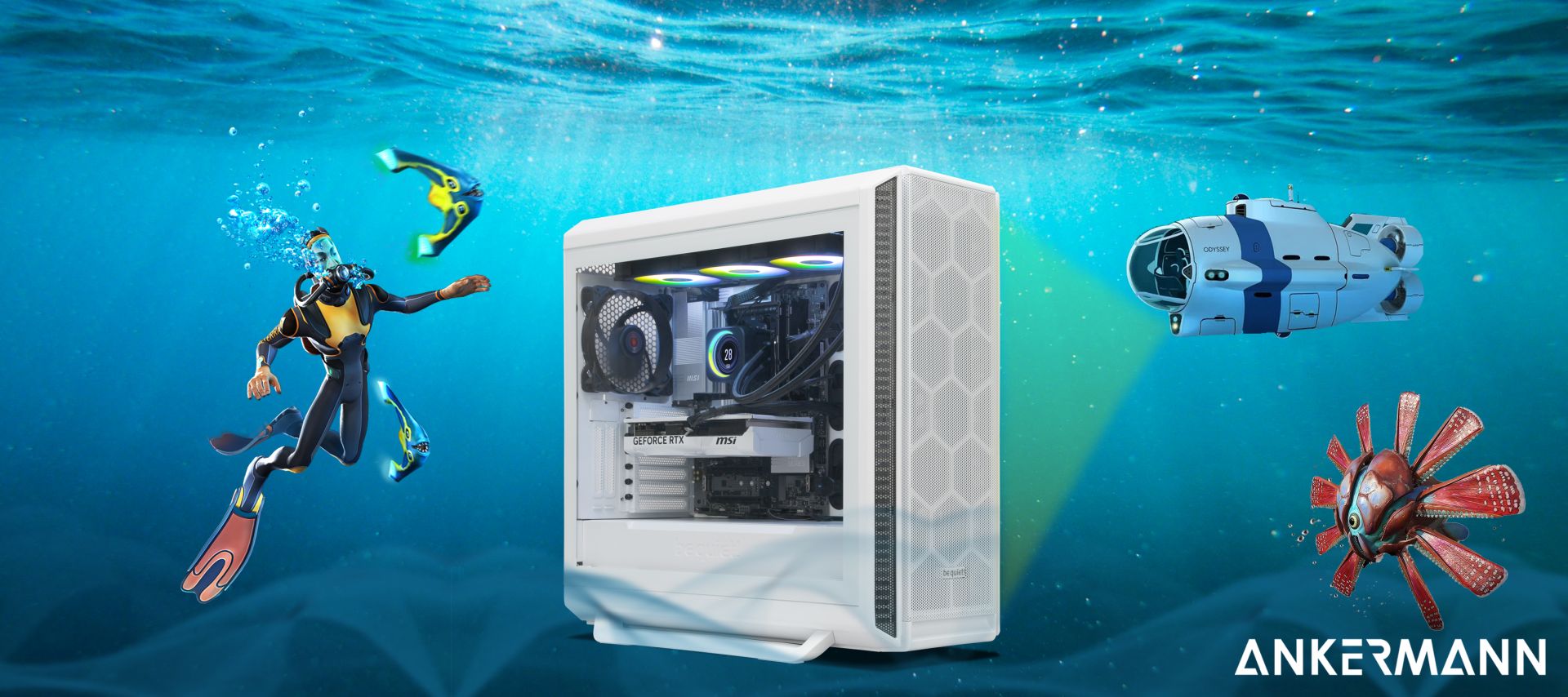 Gaming PC with water cooling - Buy now